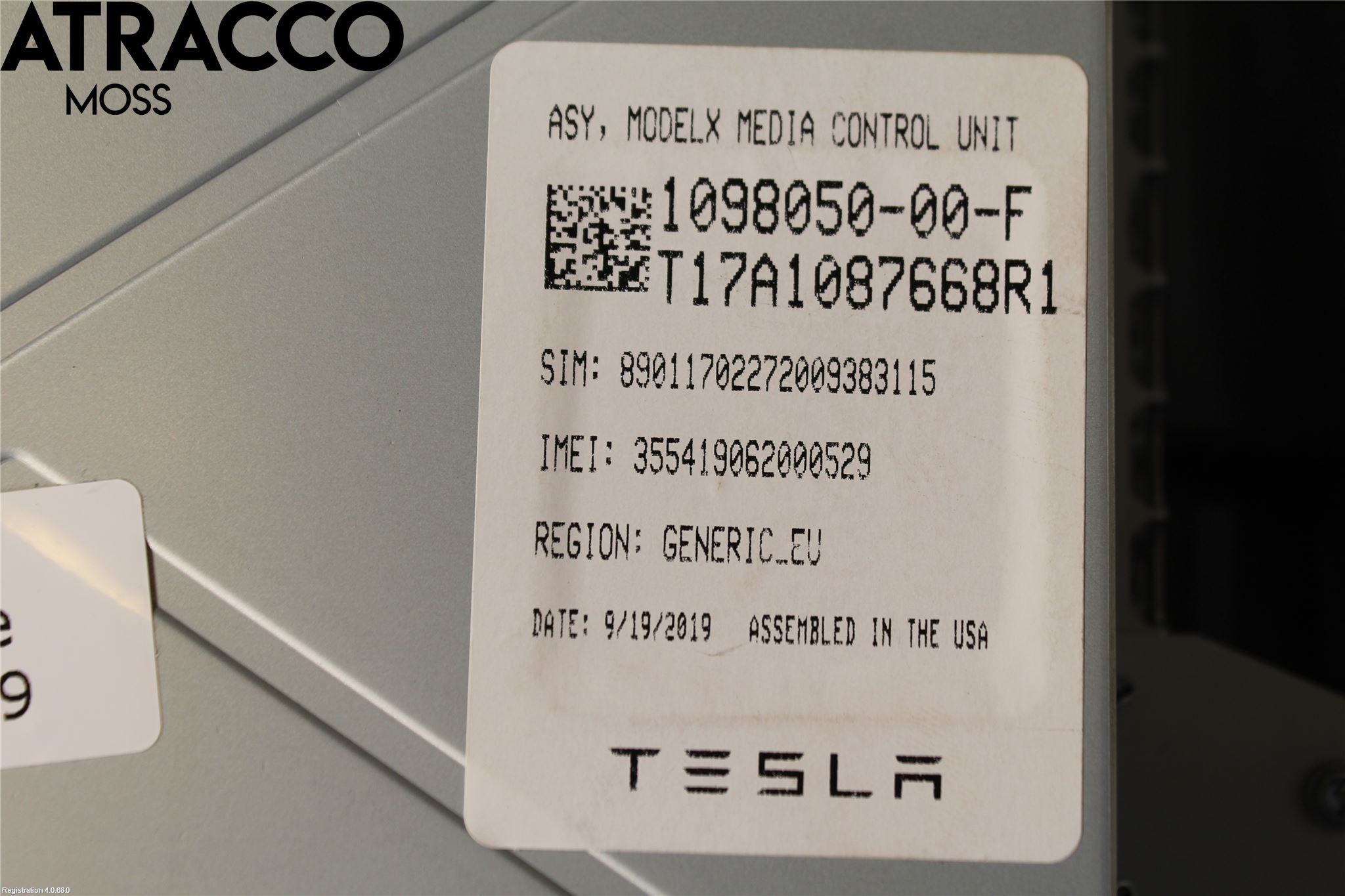 Tesla MODEL S 13- Multifunktionsdisplay