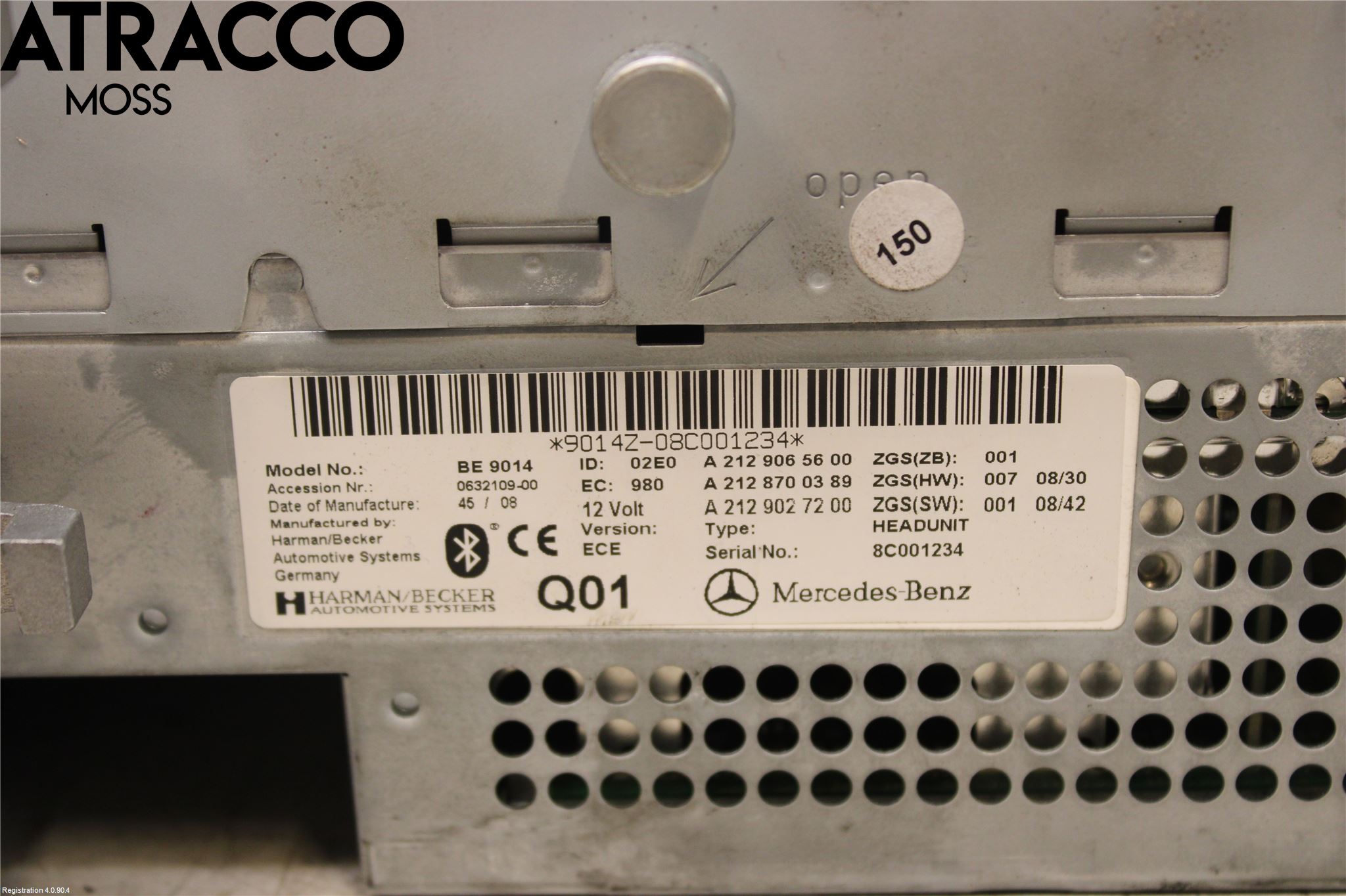 Mercedes-Benz MB E-KLASS (W212) 09-16 Cd Radio - Multimediapanel