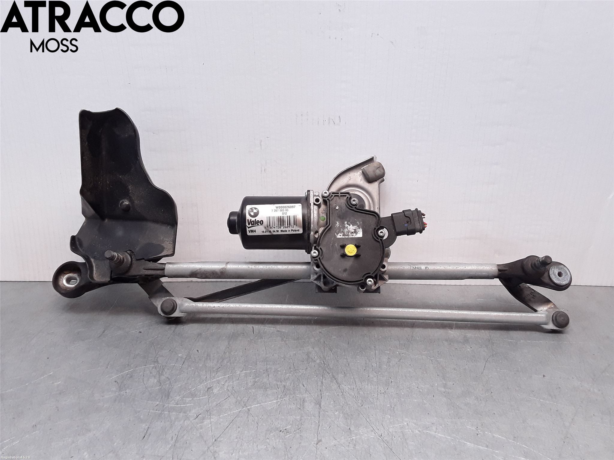 BMW 3 F30/F31/F80 12-19 Torkarmotor Vindruta