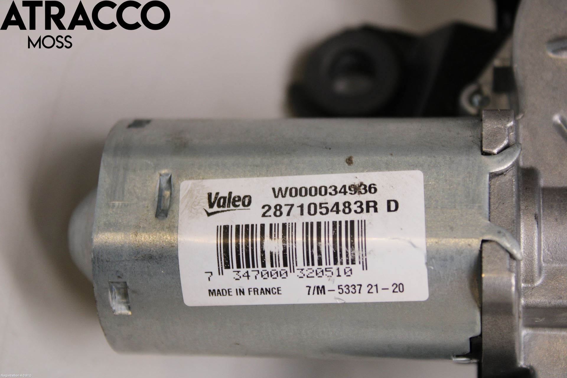 Renault ZOE/E-TECH 13- Torkarmotor Baklucka