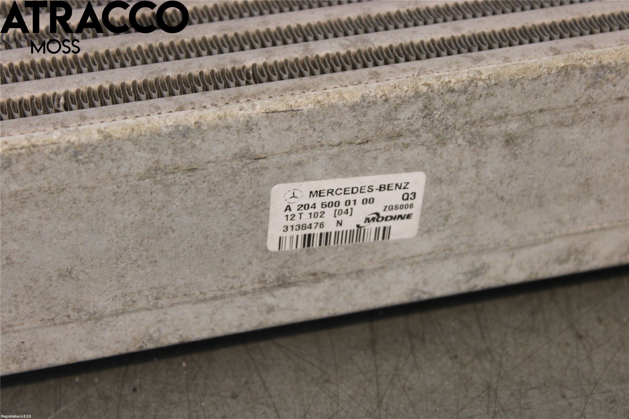 Mercedes-Benz MB C-KLASS (W204) 07-15 Laddluft-Intercooler Kyl