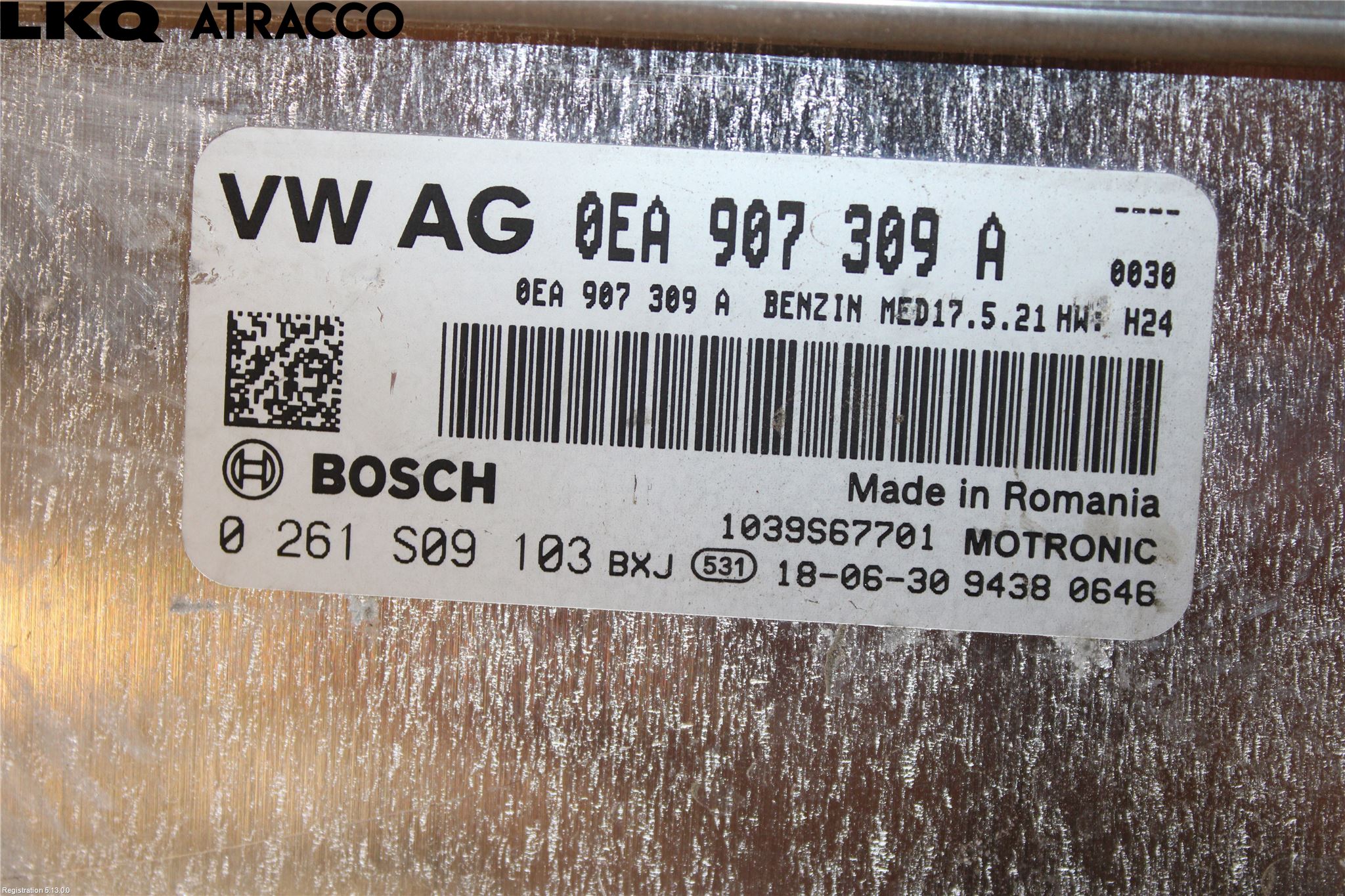Volkswagen VW GOLF / E-GOLF VII 13-20 Styrenhet Insprut Bensin