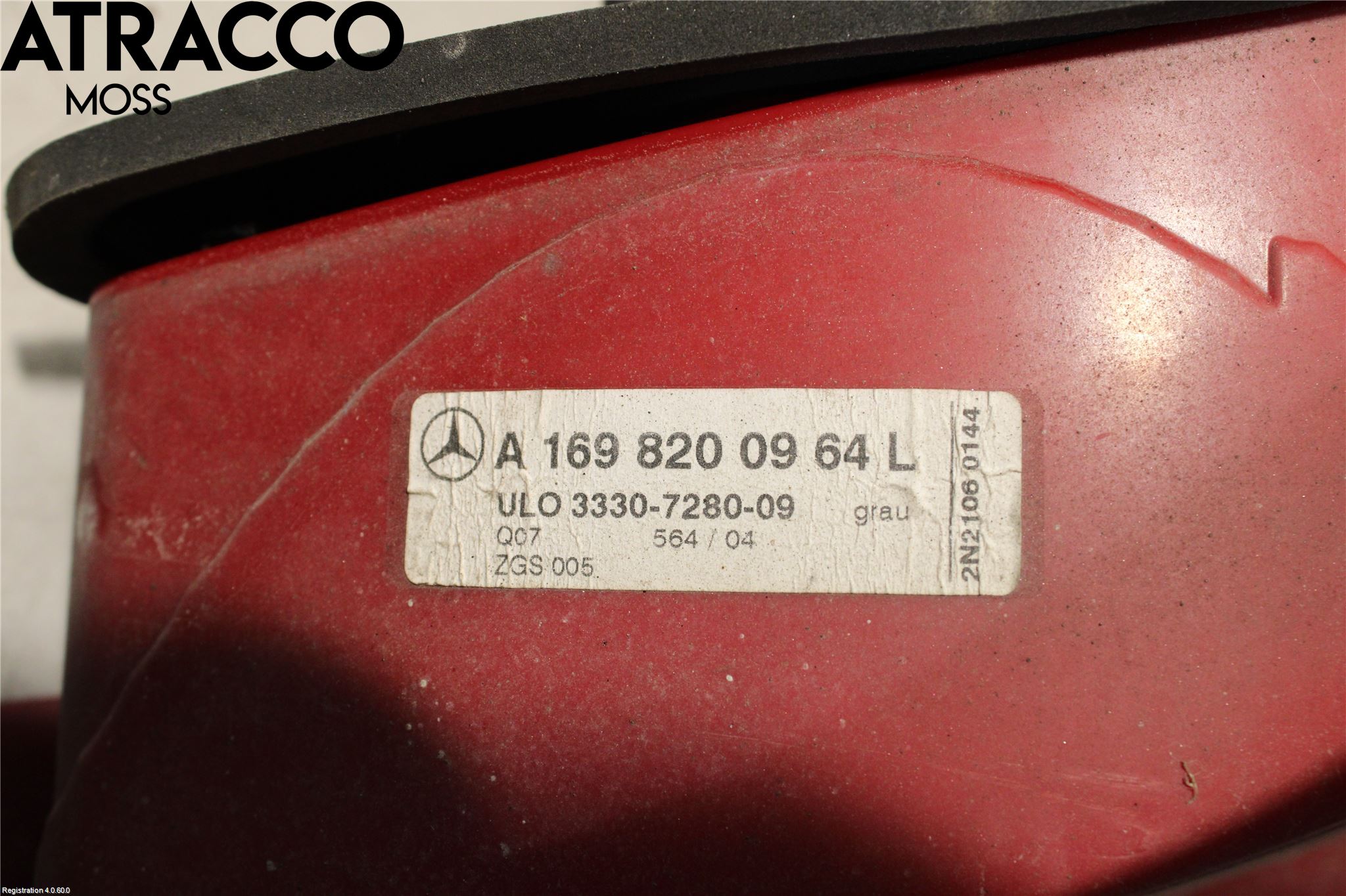 Mercedes-Benz MB A-KLASS (W169) 04-12 Bakljus Vänster