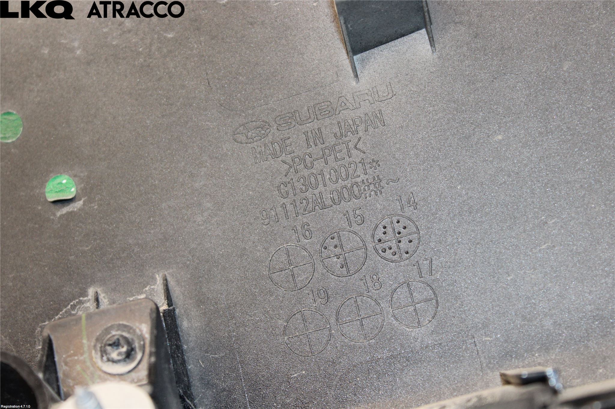 Subaru OUTBACK 15-20 List Bak-Baklucka