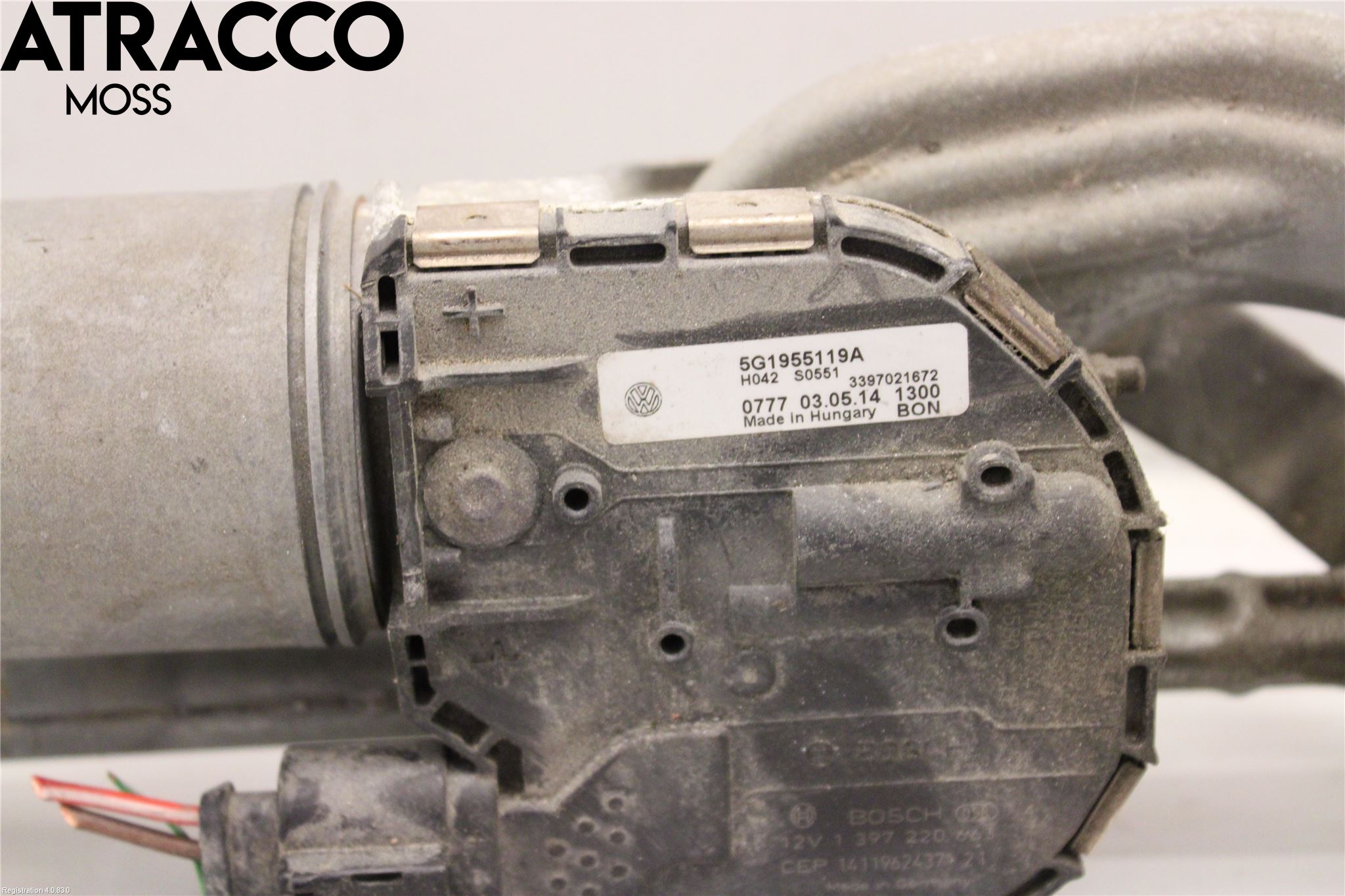 Volkswagen VW GOLF / E-GOLF VII 13-20 Torkarmotor Vindruta