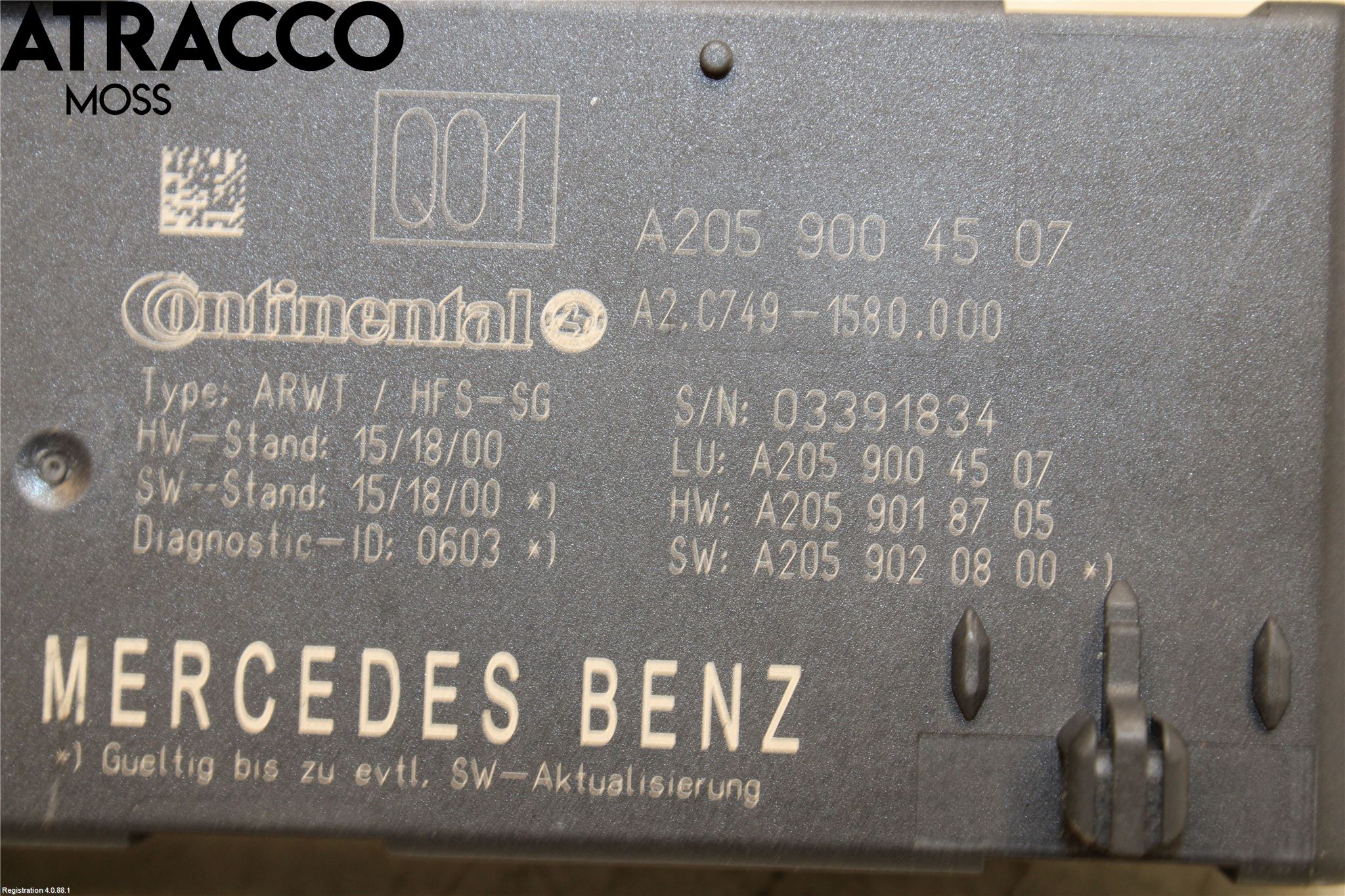 Mercedes-Benz MB GLC-KLASS (X253/C253) 15-22 Styrenhet Baklucka