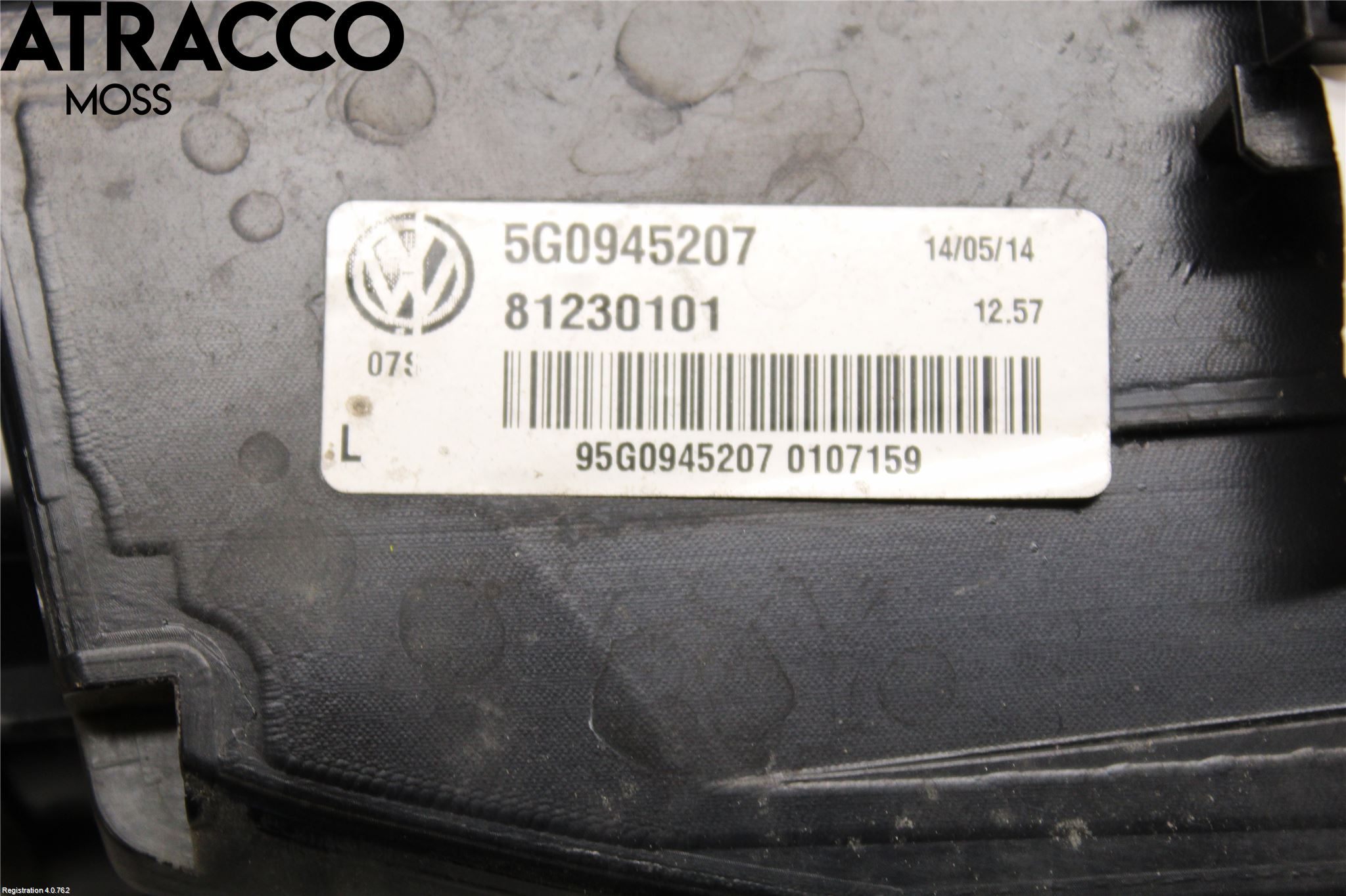 Volkswagen VW GOLF / E-GOLF VII 13-20 Bakljus Vänster