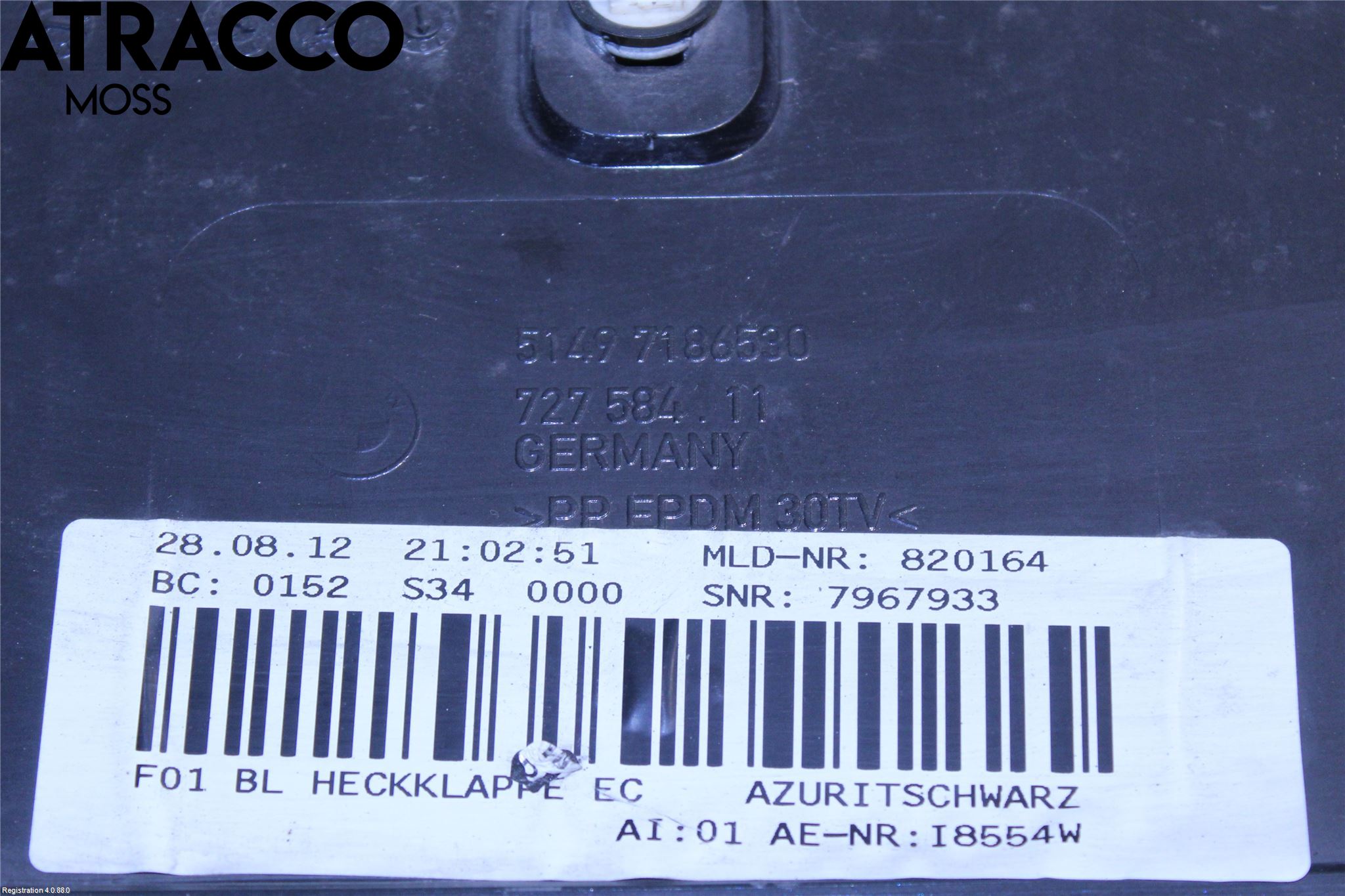BMW 7 F01/02/03/04 09-15 Reflexramp-Dekorramp