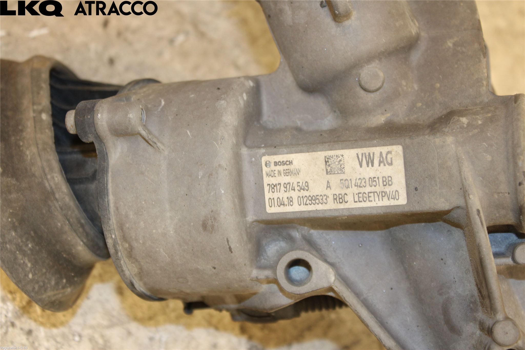 BMW i3 I01 13-22 Styrväxel Servo -Snäcka