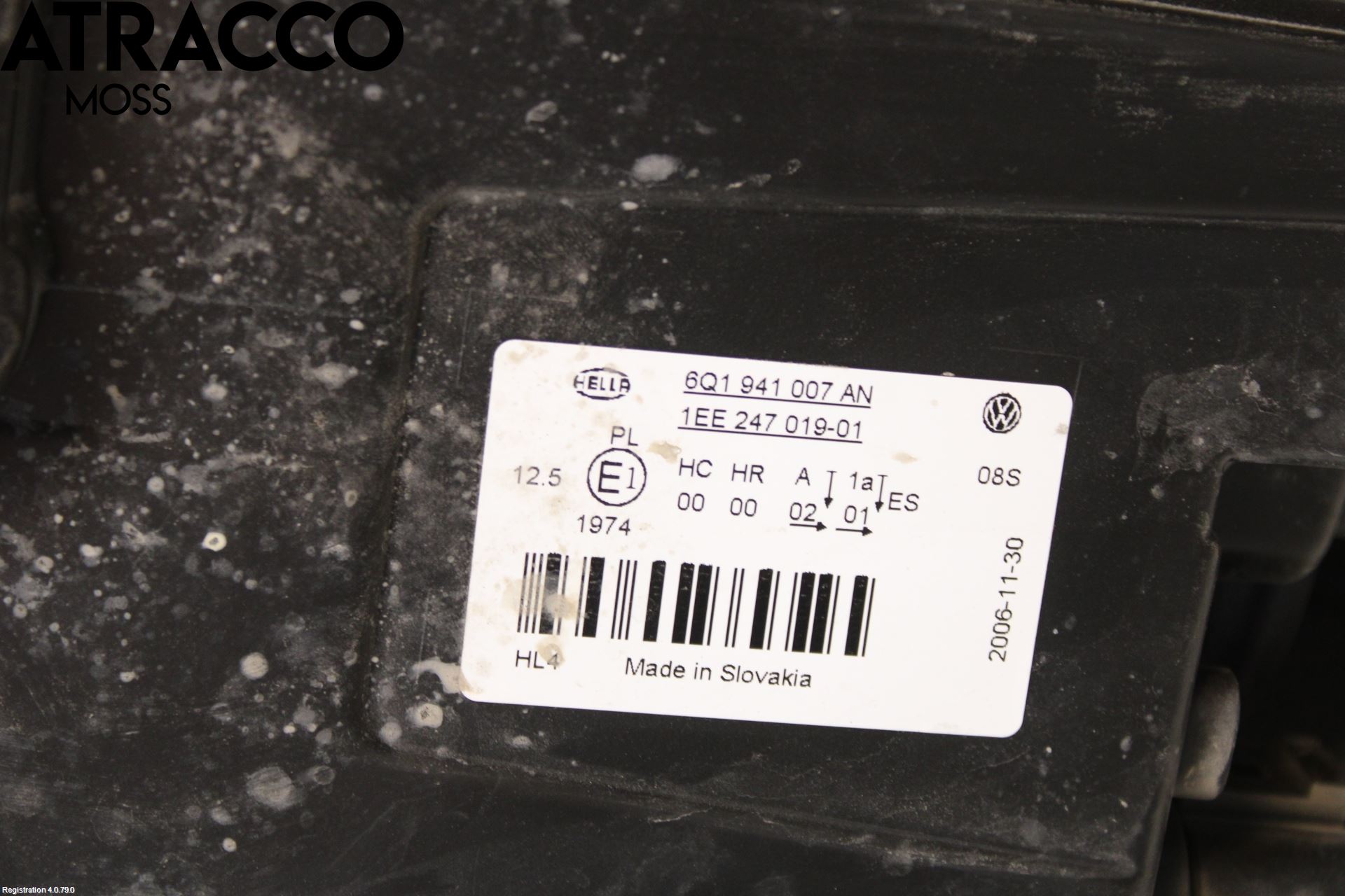 Volkswagen VW POLO 05-09 Strålkastare Vänster