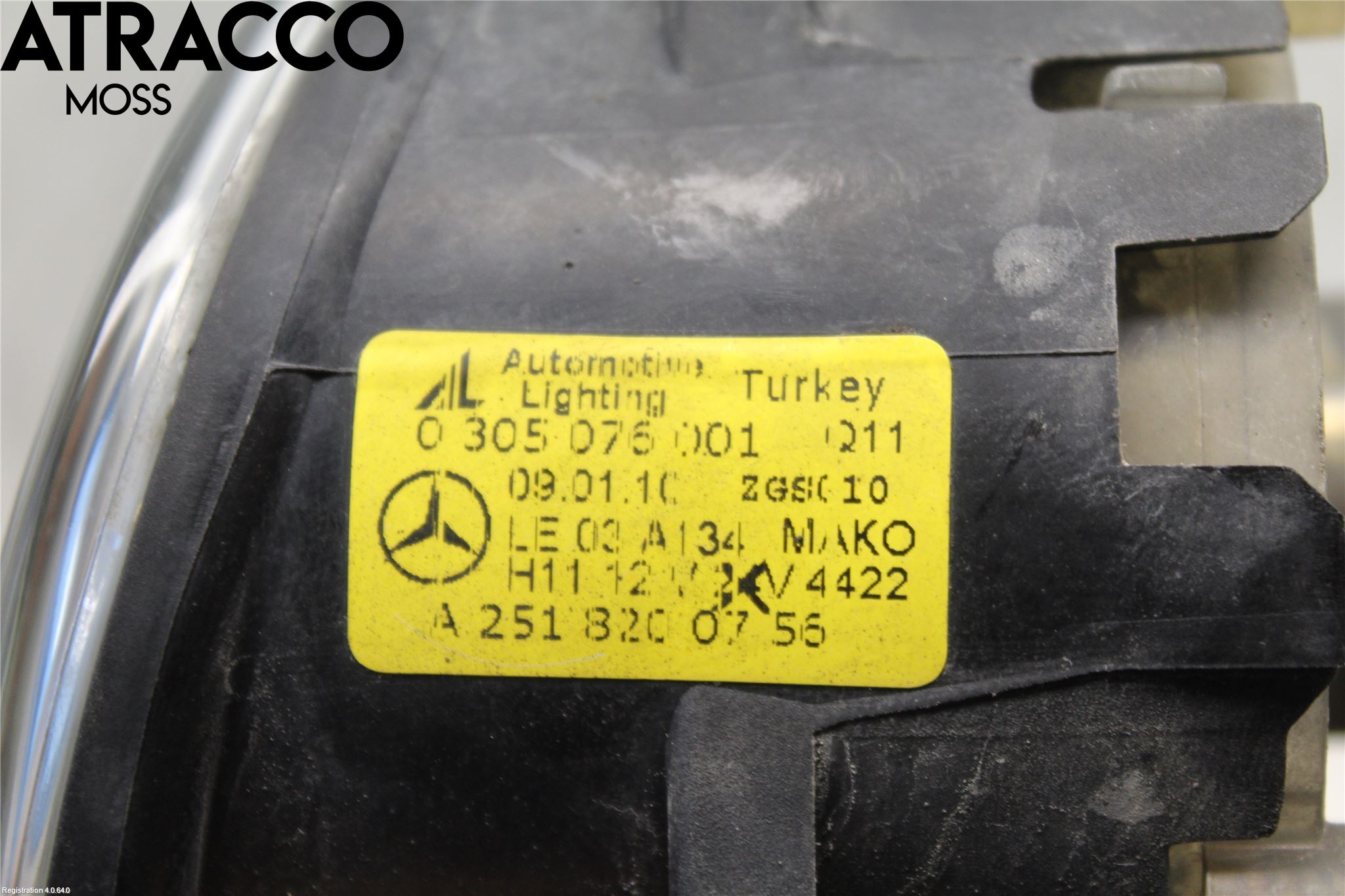 Mercedes-Benz MB A-KLASS (W169) 04-12 Dimljus-Varselljus Fram