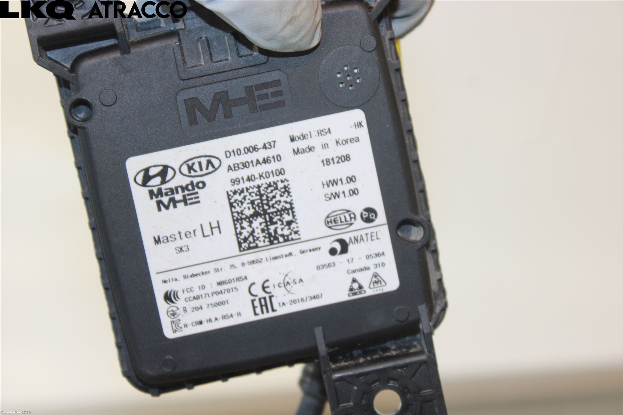 Kia SOUL 09- Sensor Aktivt Kollisionsskydd