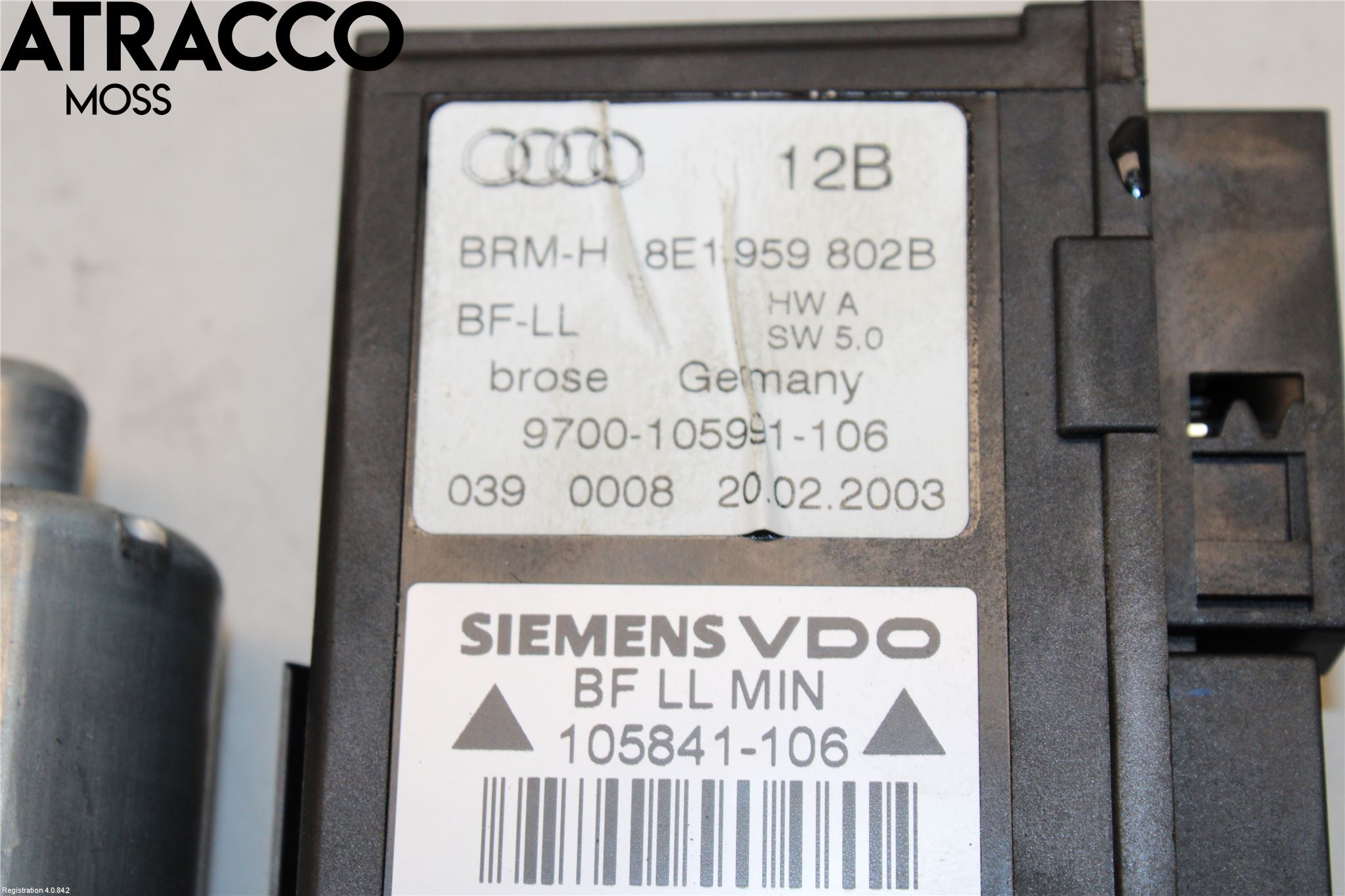 Audi A4/S4 01-05 Fönsterhissmotor