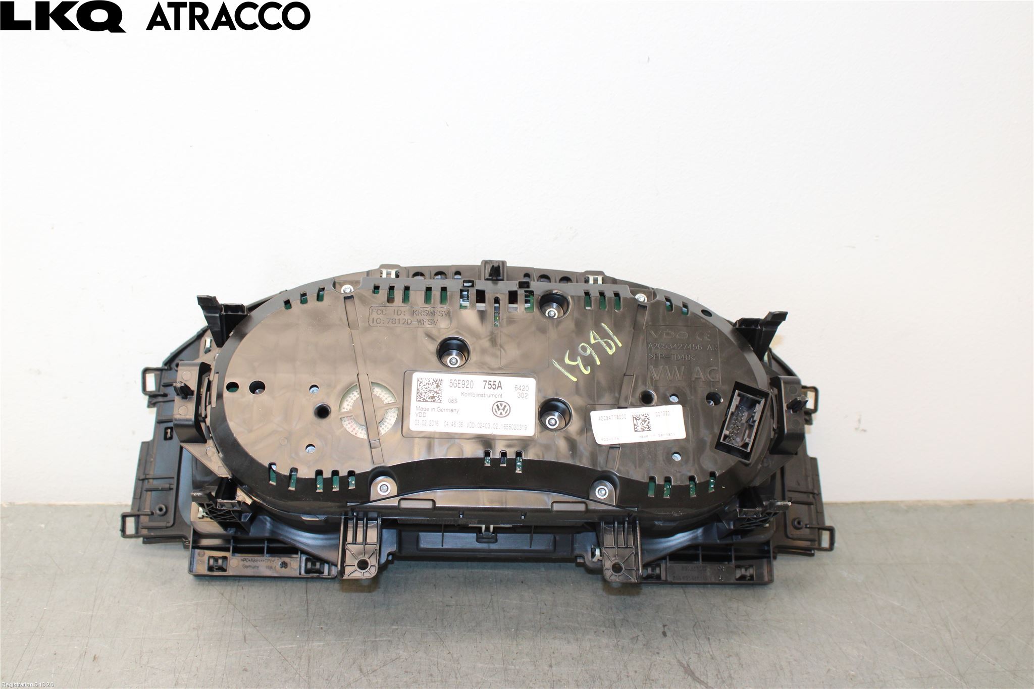 Volkswagen VW GOLF / E-GOLF VII 13-20 Instrument Komb