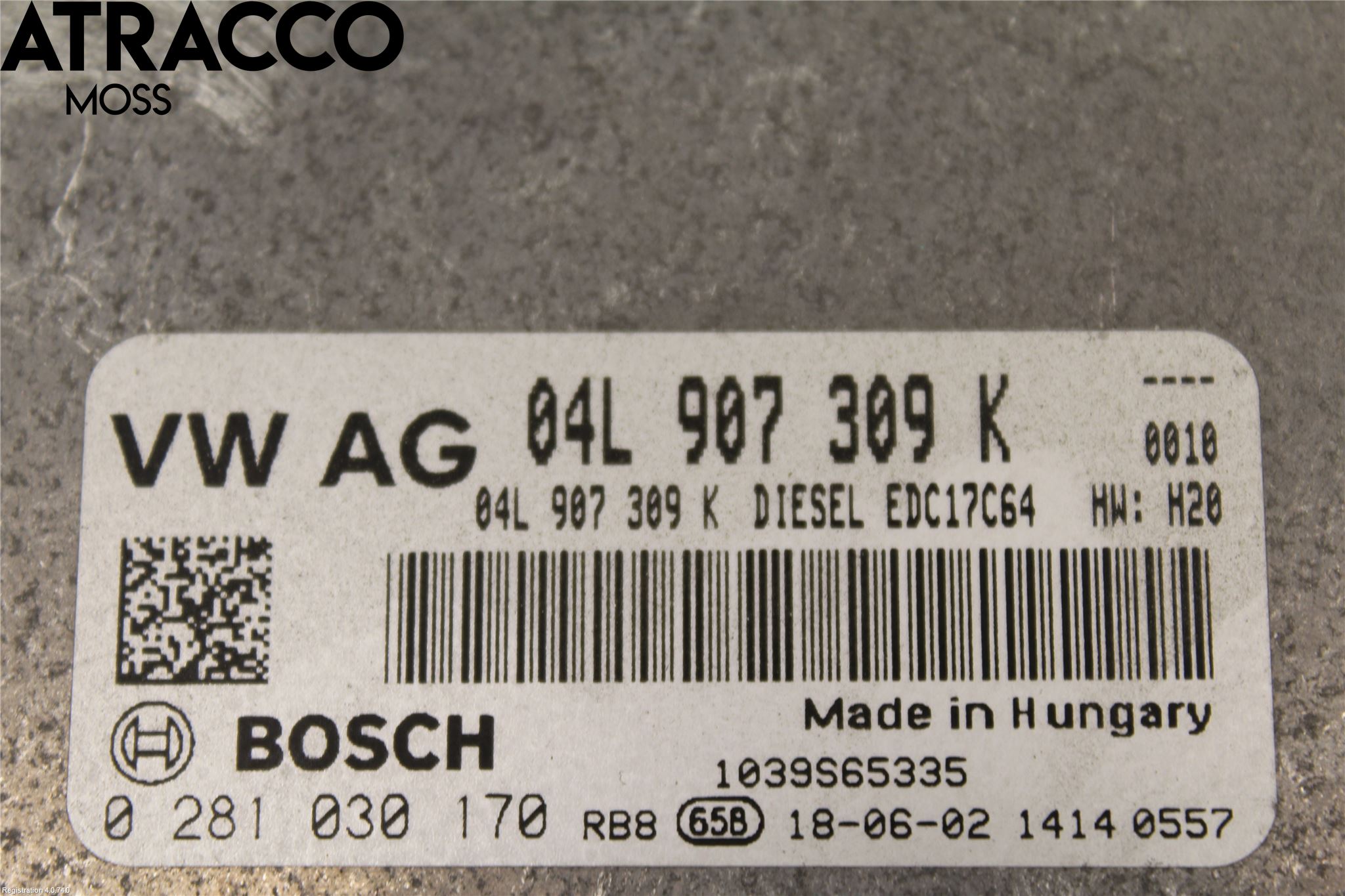 Volkswagen VW CADDY 16-20 Styrenhet Insprut Bensin