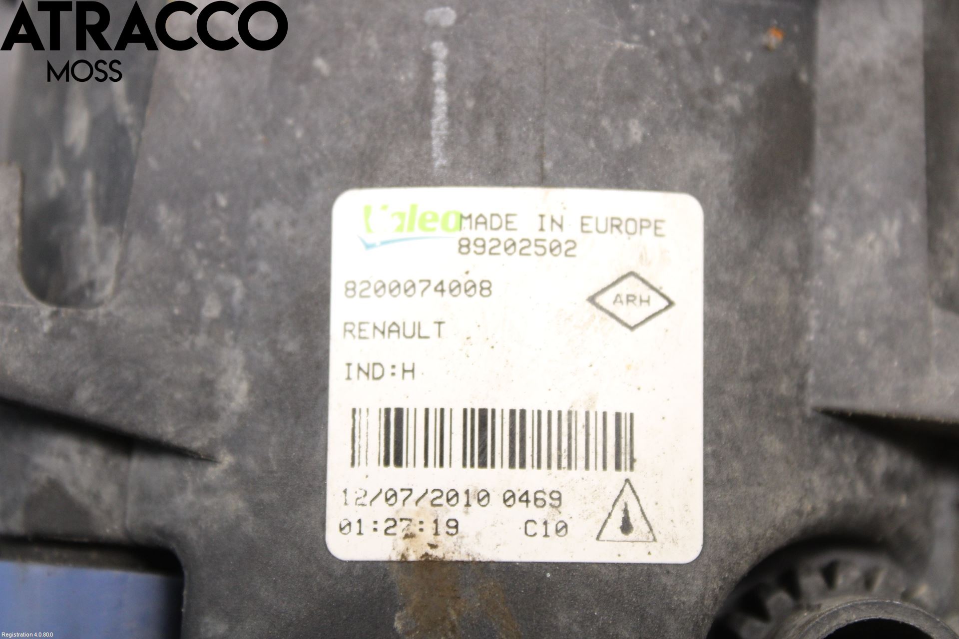 Renault SCÉNIC/GRAND 07-09 Dimljussarg Fram