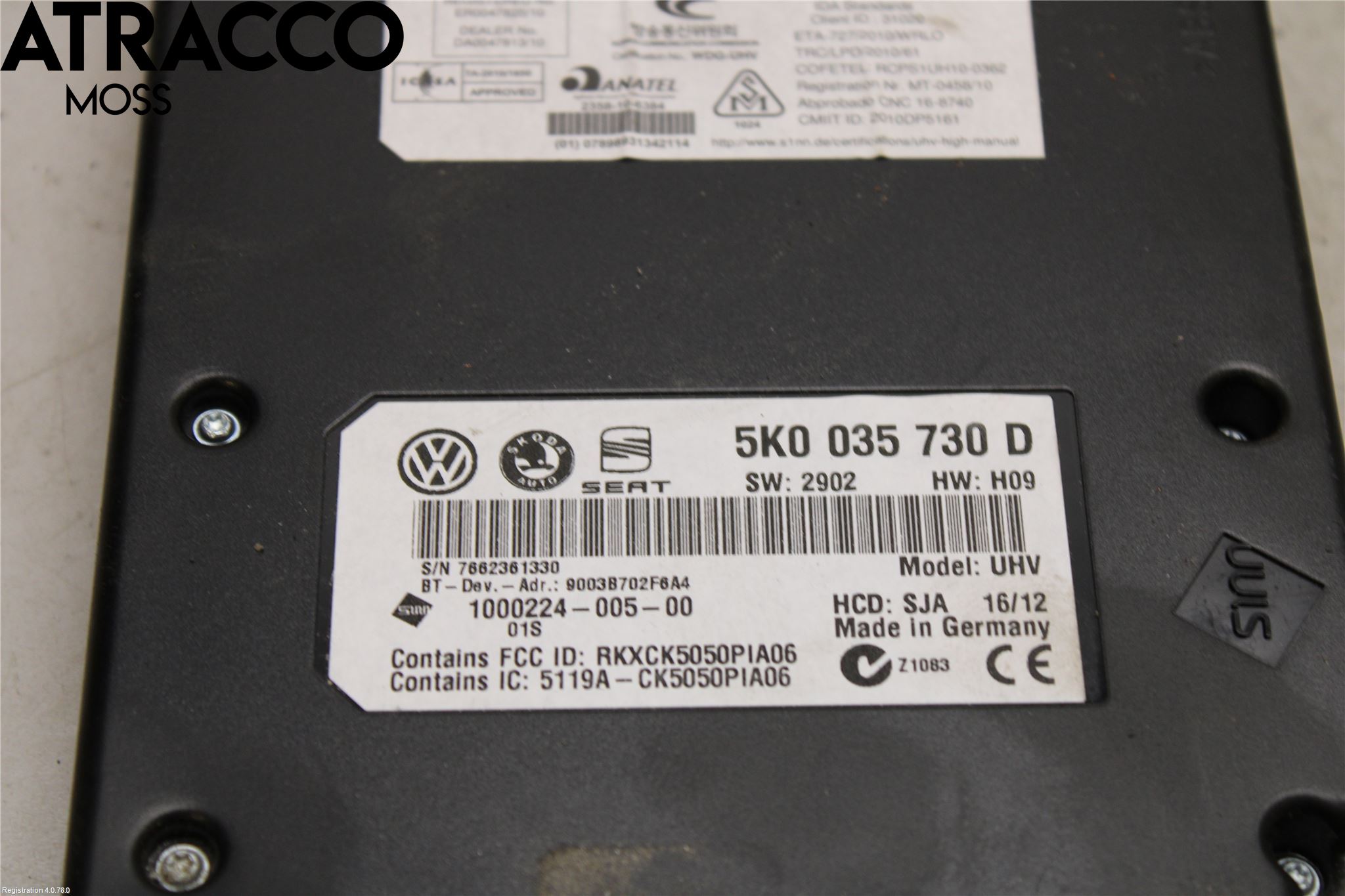 Volkswagen VW GOLF VI 09-13 Styrenhet Övrigt
