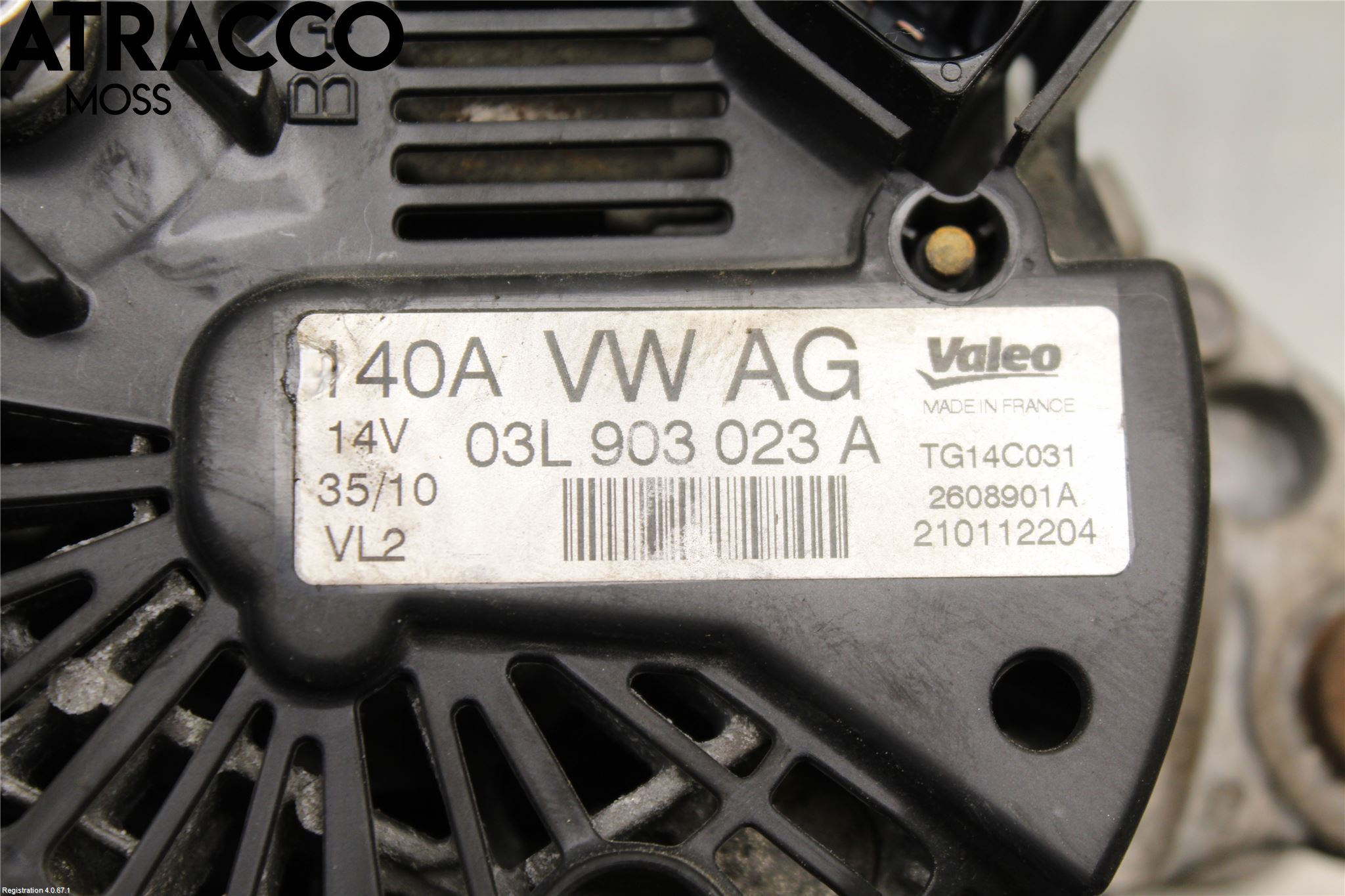 Volkswagen VW GOLF VI 09-13 Generator