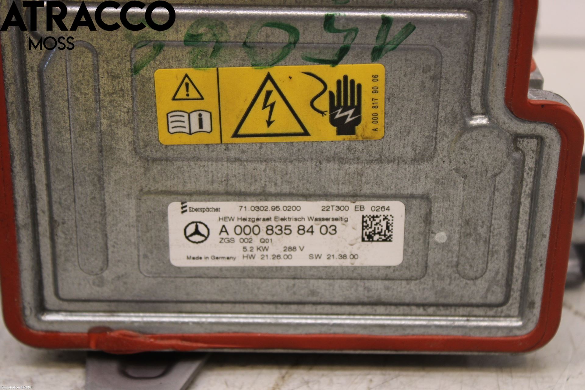 Mercedes-Benz MB EQC (N293) 20- Motorvärmare El-Sats Komp