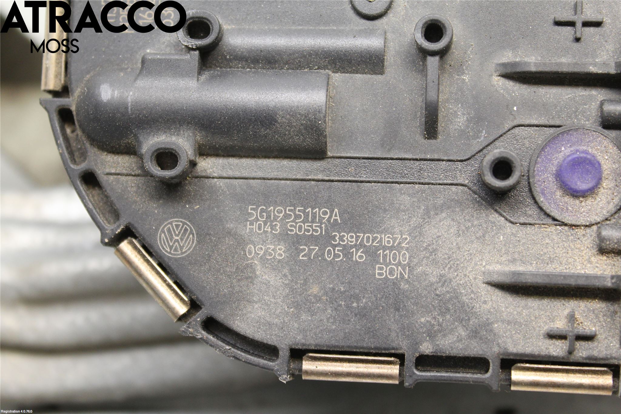 Volkswagen VW GOLF / E-GOLF VII 13-20 Torkarmotor Vindruta