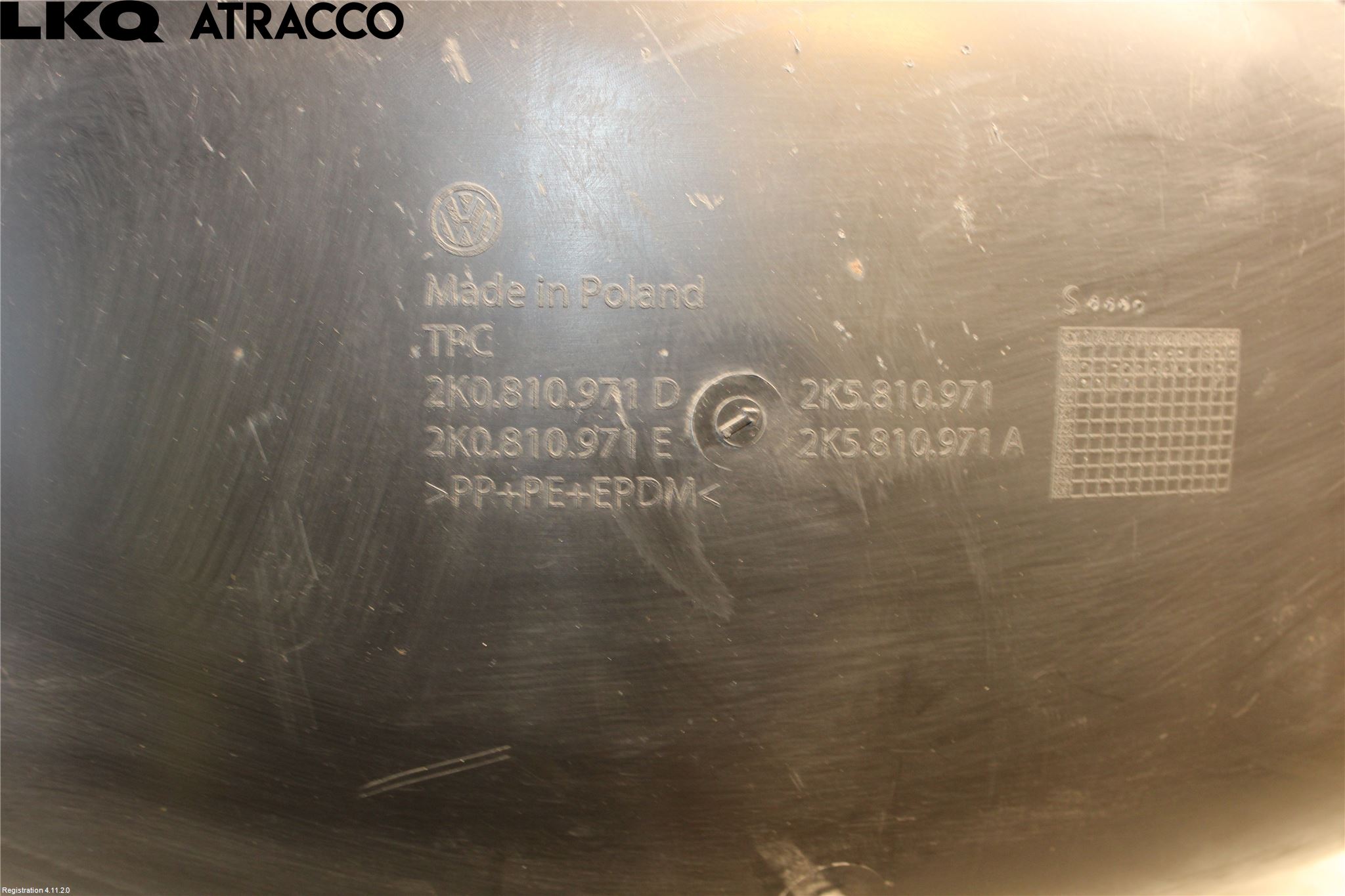 Volkswagen VW CADDY 11-15 Skärm Inner