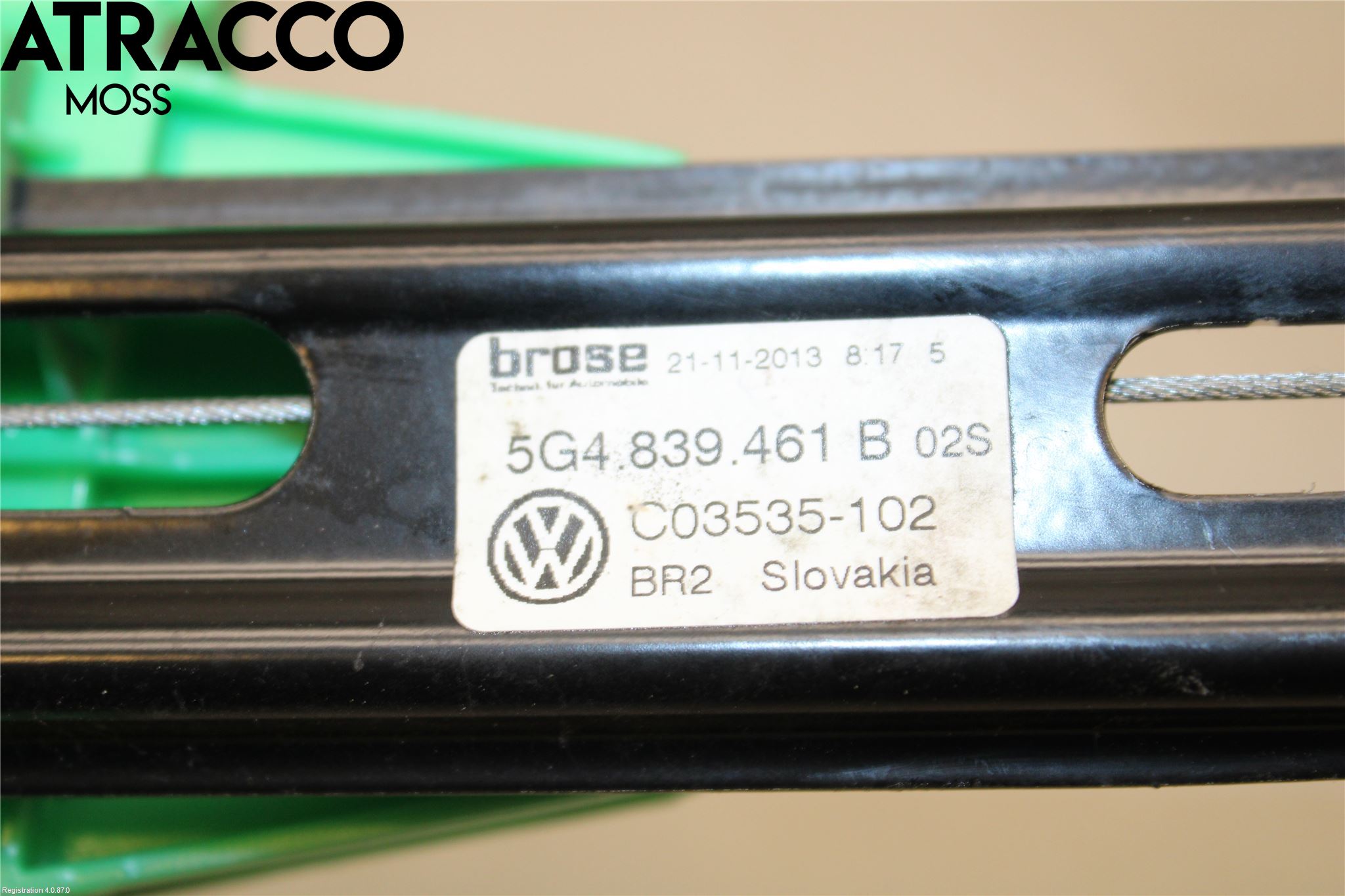 Volkswagen VW GOLF / E-GOLF VII 13-20 Fönsterhissmekanism