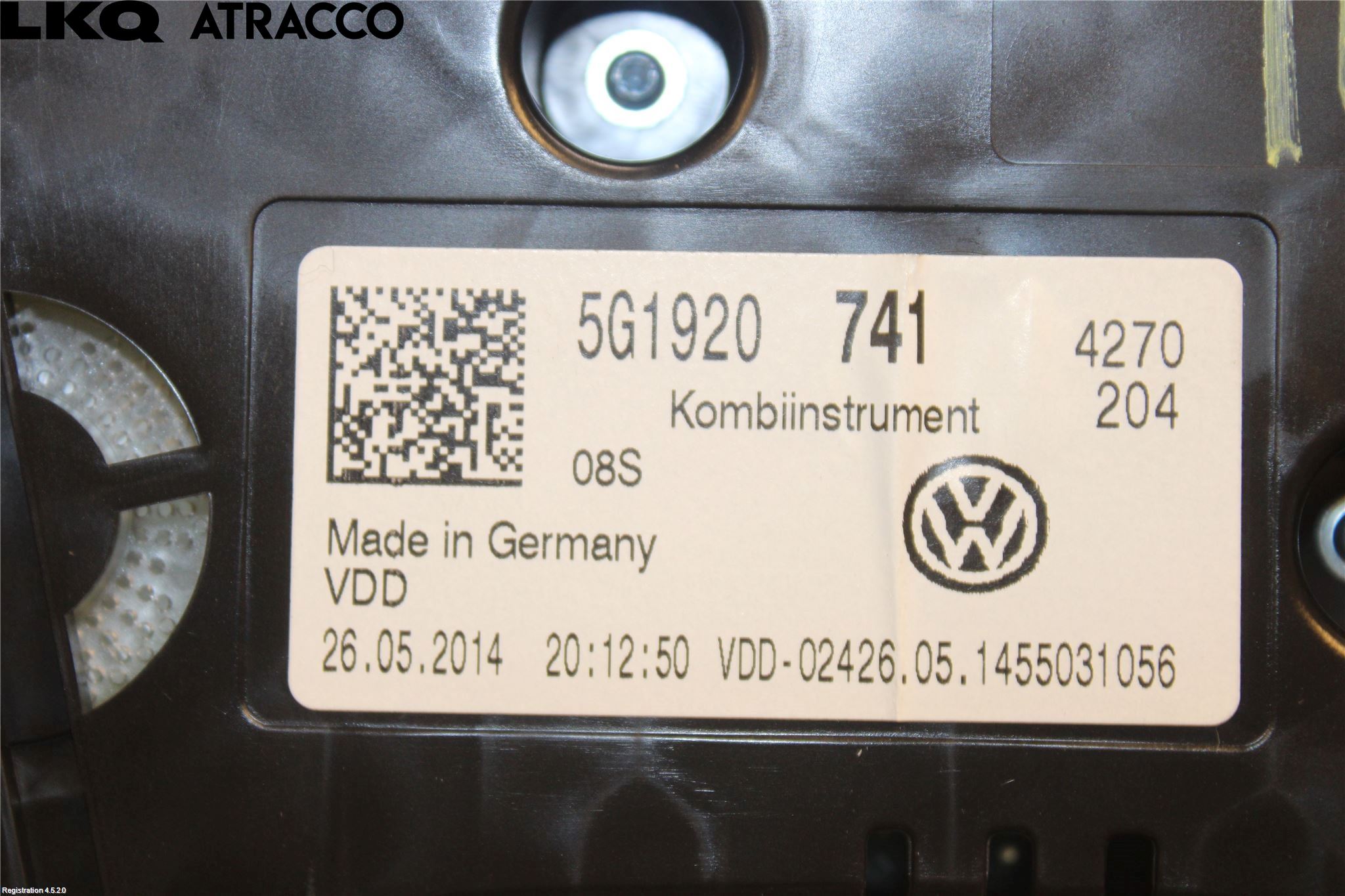 Volkswagen VW GOLF / E-GOLF VII 13-20 Instrument Komb