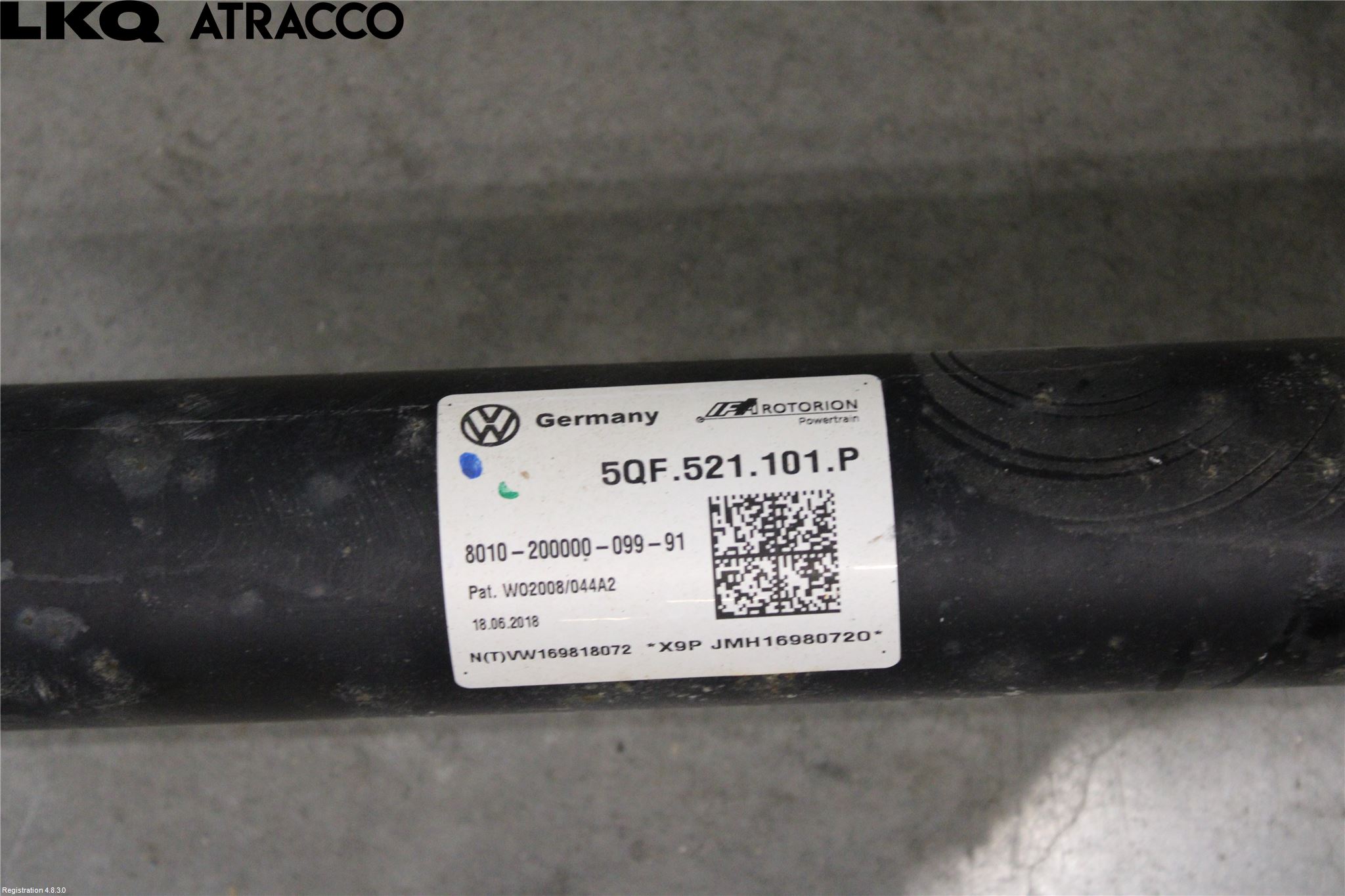 Volkswagen VW TIGUAN 16-24 Mellanaxel Komp
