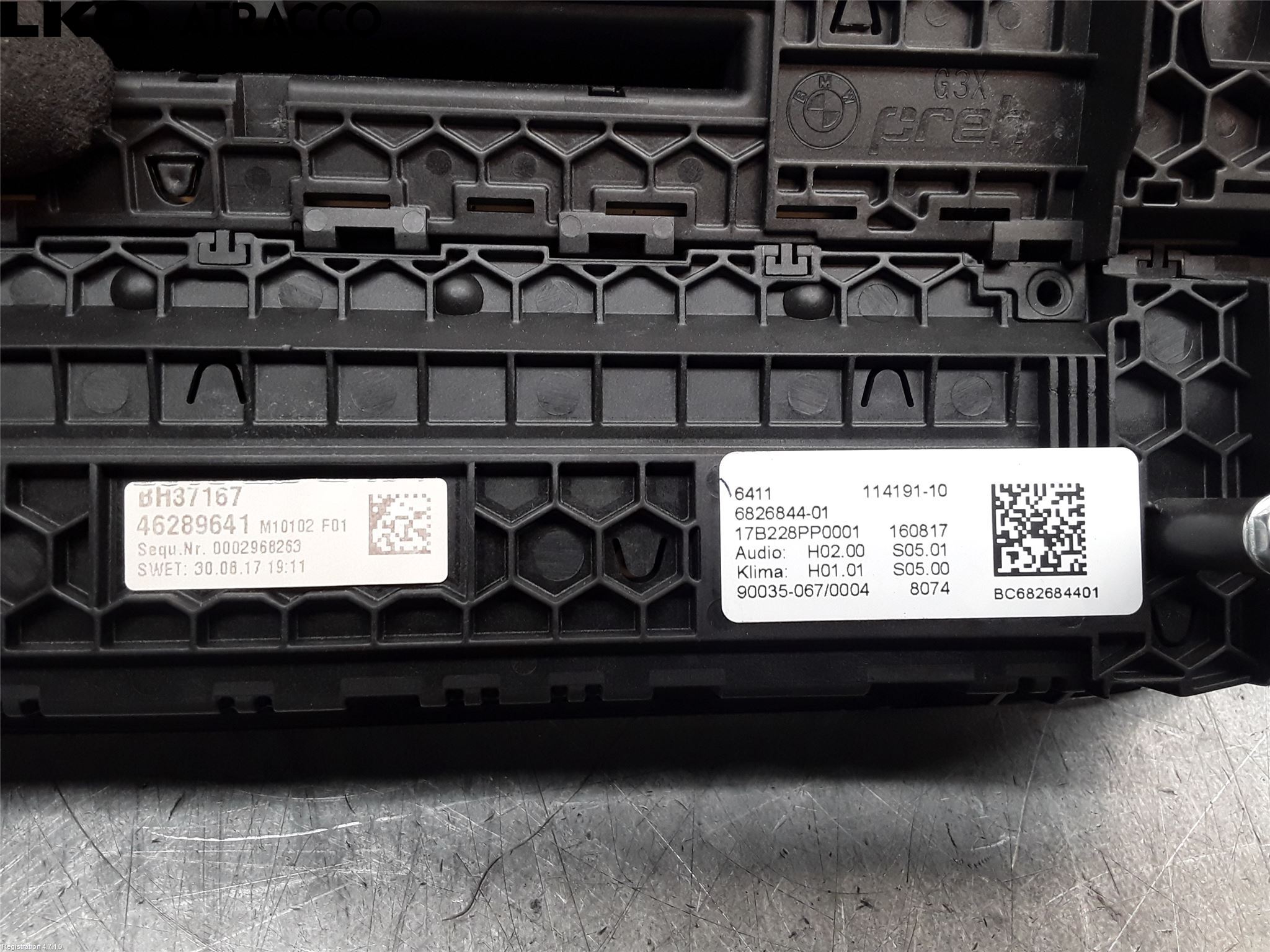BMW 5 G30/G31/F90 17-23 Ac Styrenhet Ac Manöveren