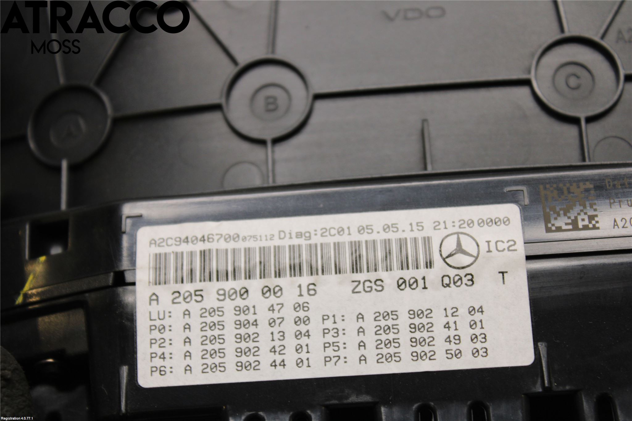 Mercedes-Benz MB C-KLASS (W205) 14-21 Instrument Komb