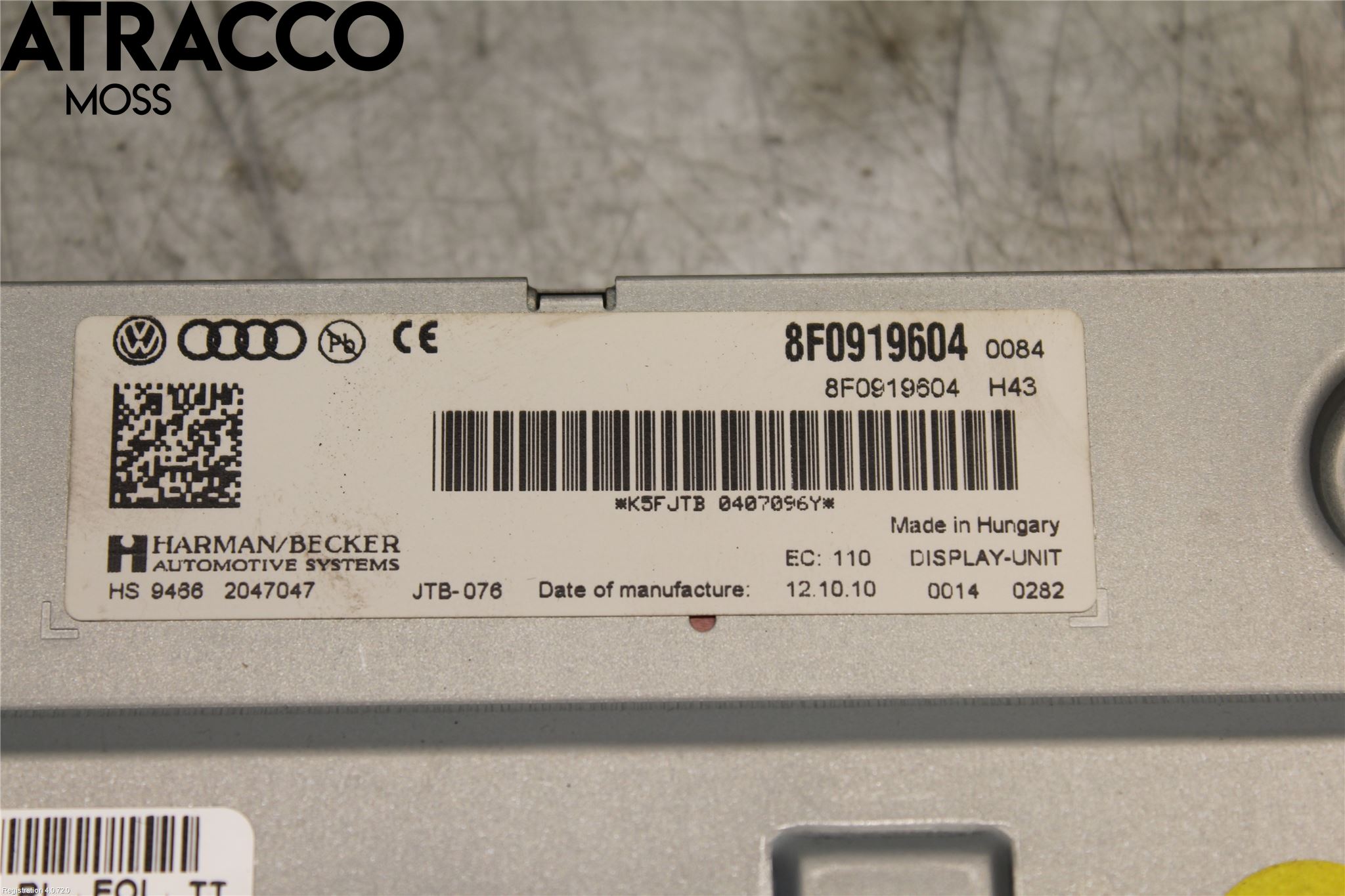 Audi Q5 09-16 Multifunktionsdisplay