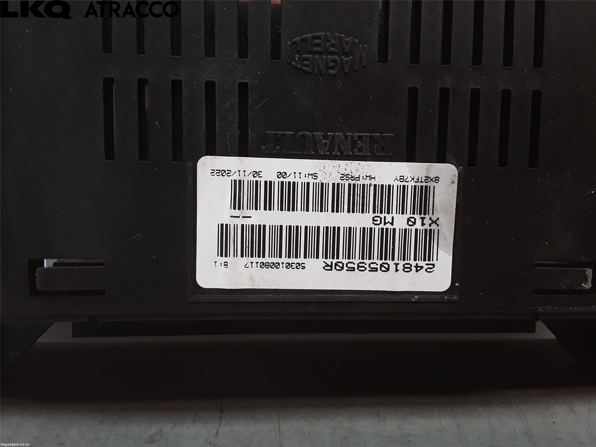 Renault ZOE/E-TECH 13- Instrumentkonsoll Mitt