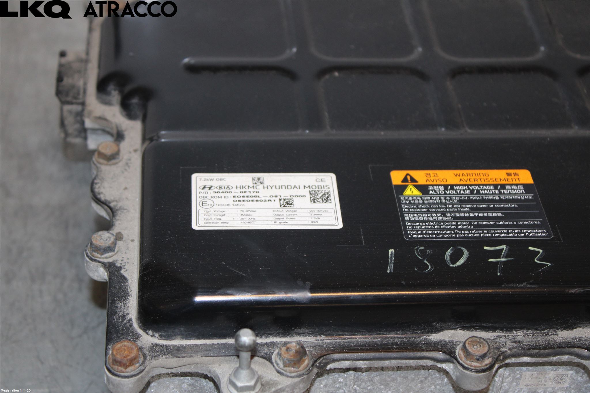 Hyundai KONA/ELECTRIC OS 18-23 Batteriladdare Högspänning