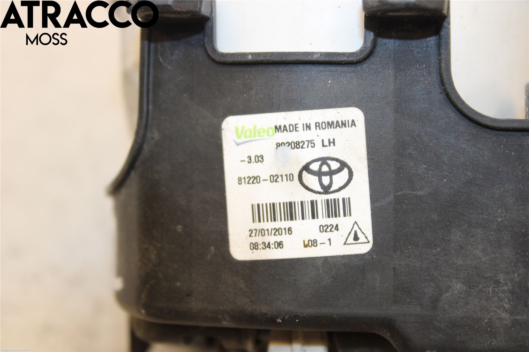 Toyota AVENSIS 09-15 Dimljus-Varselljus Fram