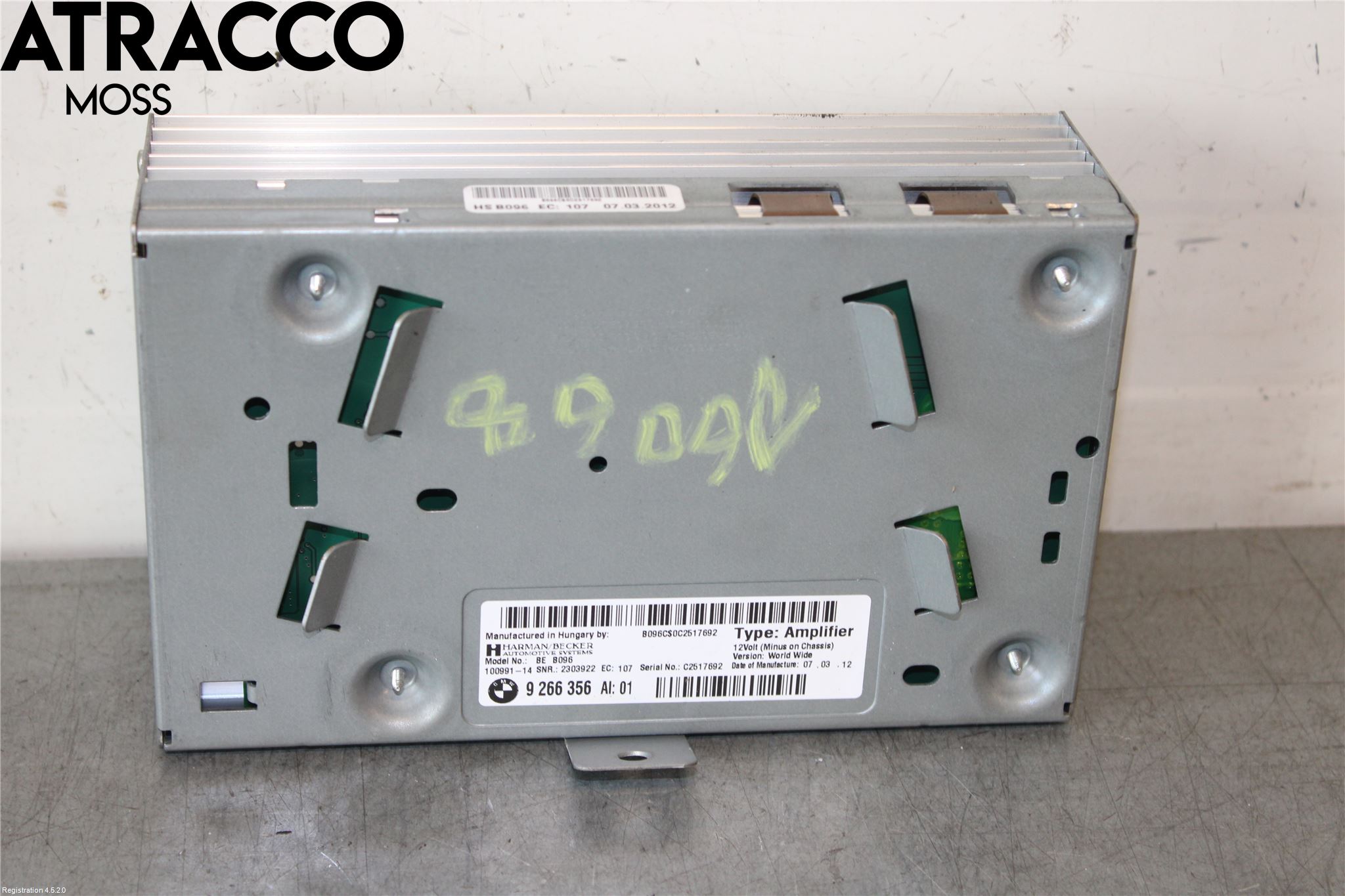 BMW 5 F10/F11/F18 09-17 Radio-Stereo Förstärkare