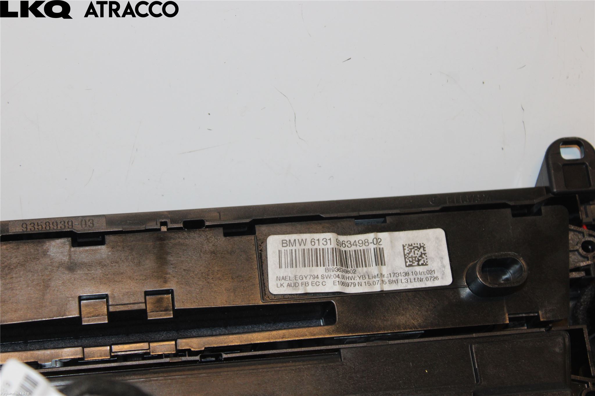 BMW 3 F30/F31/F80 12-19 Ac Styrenhet Ac Manöveren