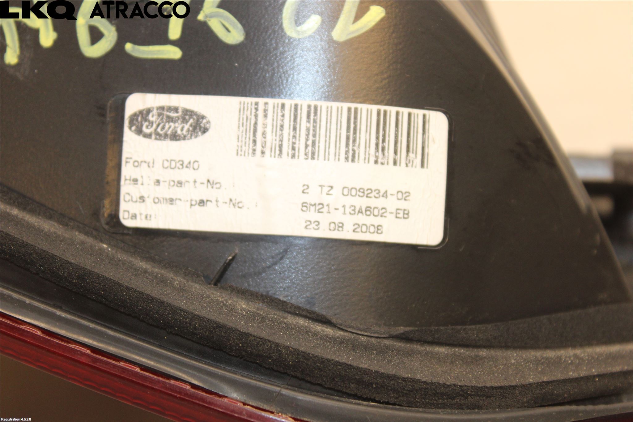 Ford GALAXY 06-15 Bakljus Lucka Hö