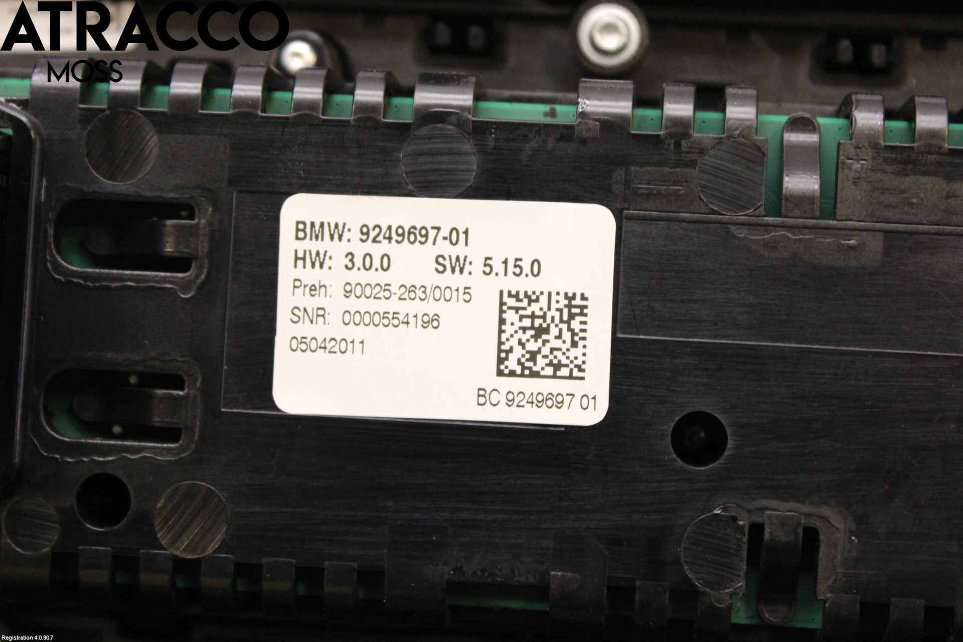 BMW 5 F10/F11/F18 09-17 Ac Styrenhet Ac Manöveren