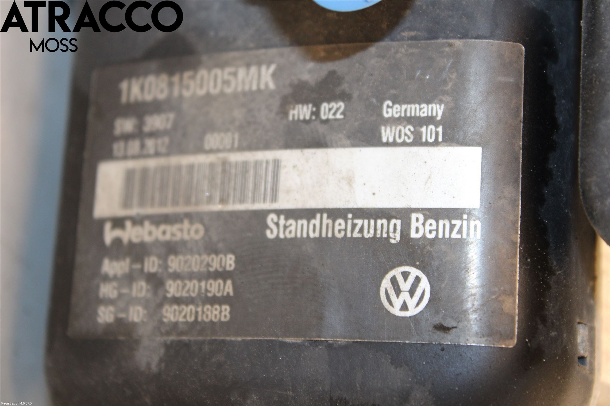 Volkswagen VW GOLF VI 09-13 Bensinvärmare
