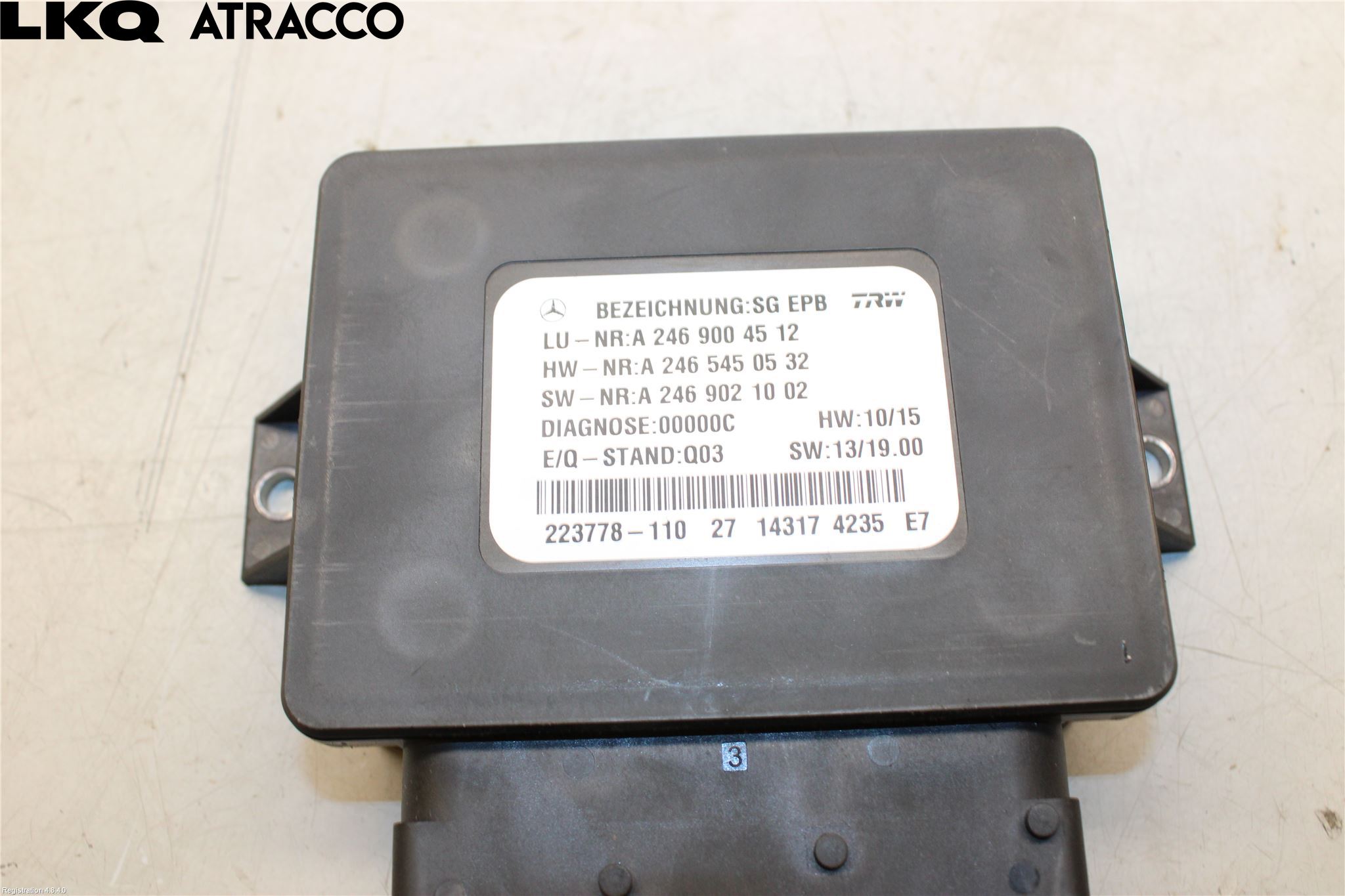 Mercedes-Benz MB C-KLASS (W205) 14-21 Styrenhet Parkbroms Epb