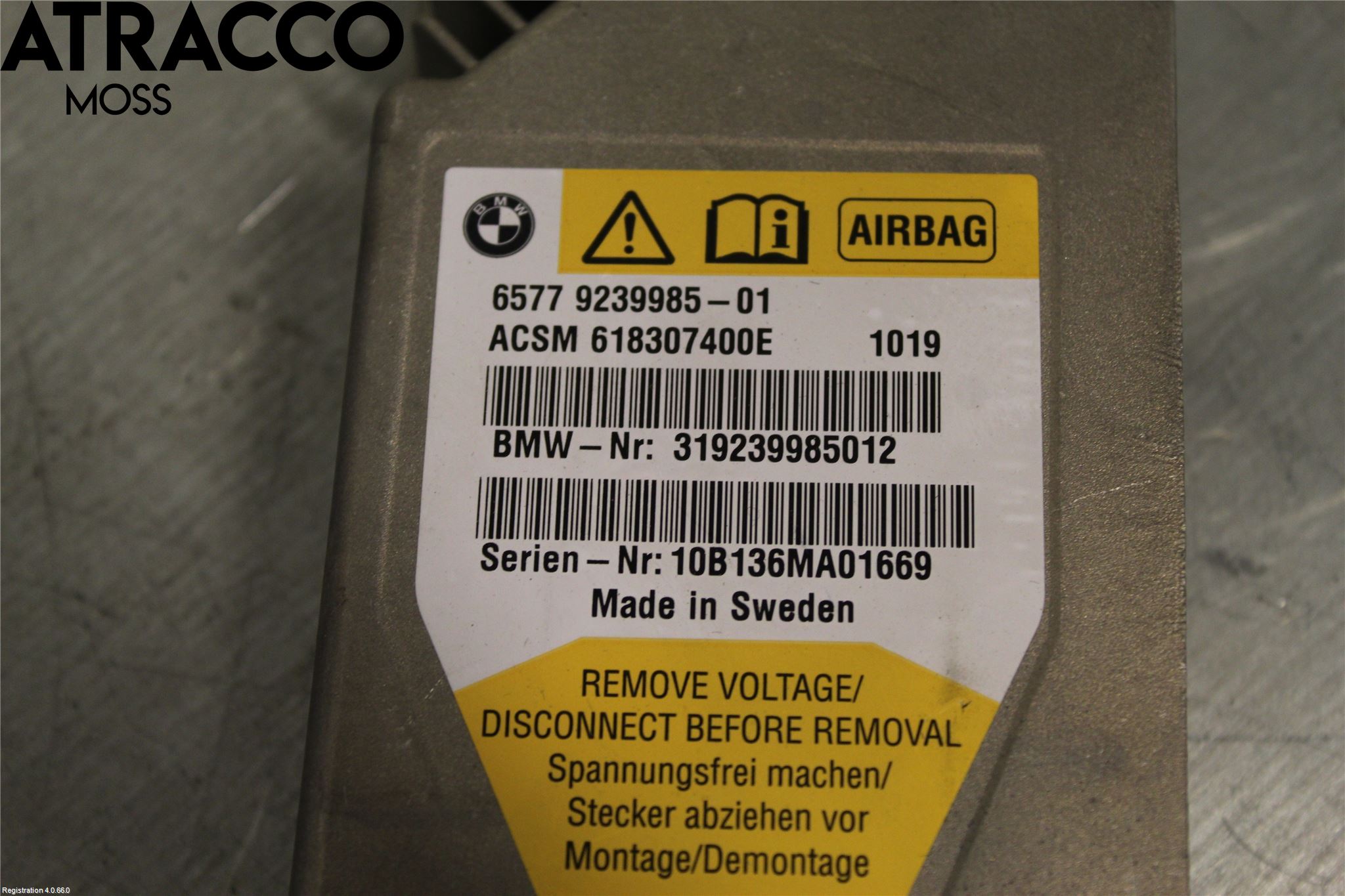 BMW 5 F10/F11/F18 09-17 Styrenhet Övrigt