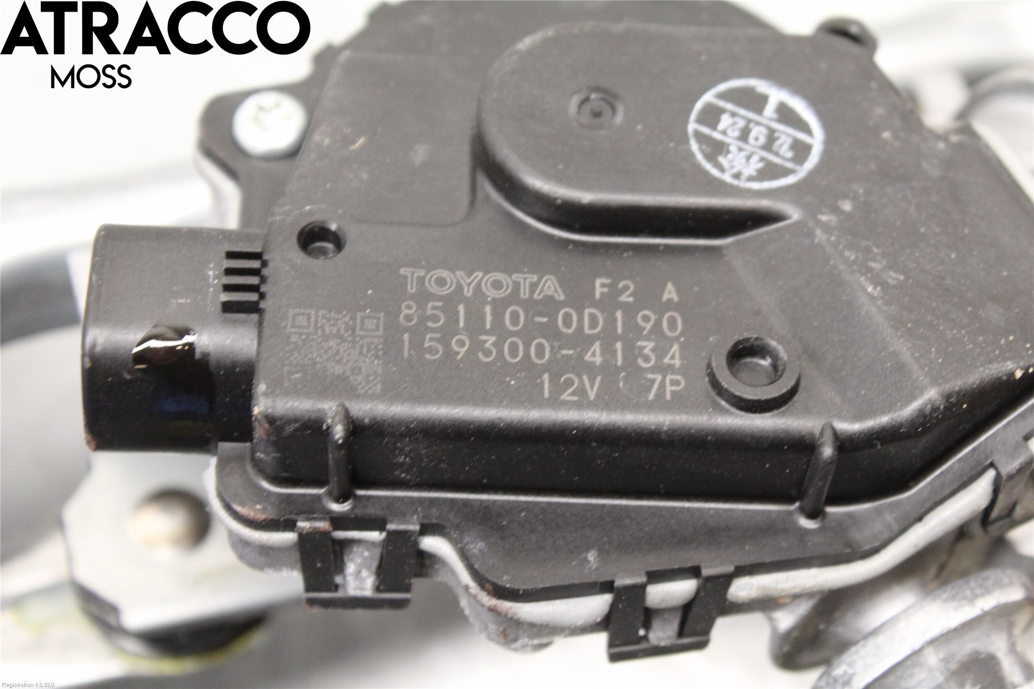 Toyota YARIS XP130 12-14 Torkarmotor Vindruta