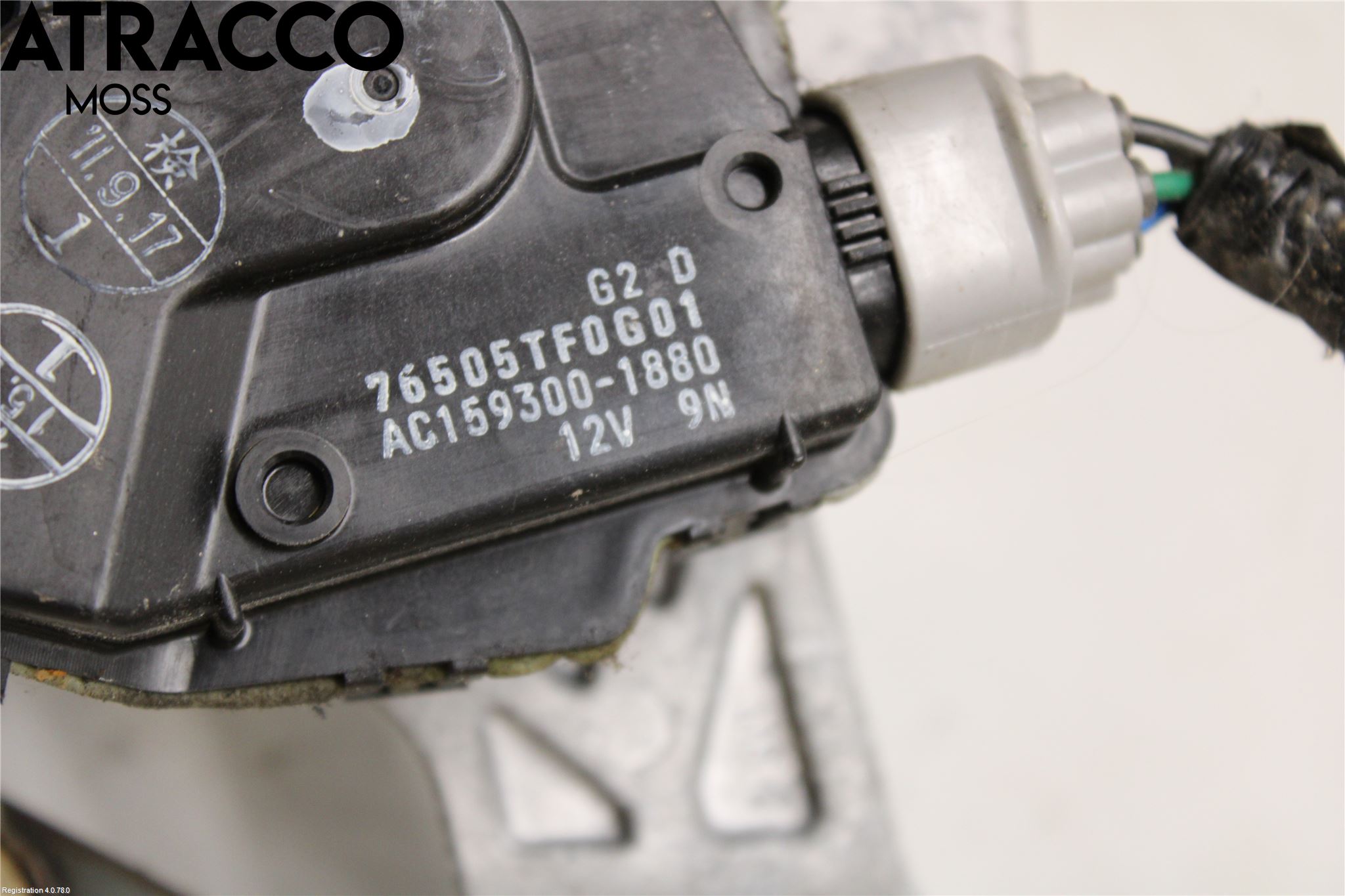 Honda JAZZ 08-14 Torkarmotor Vindruta