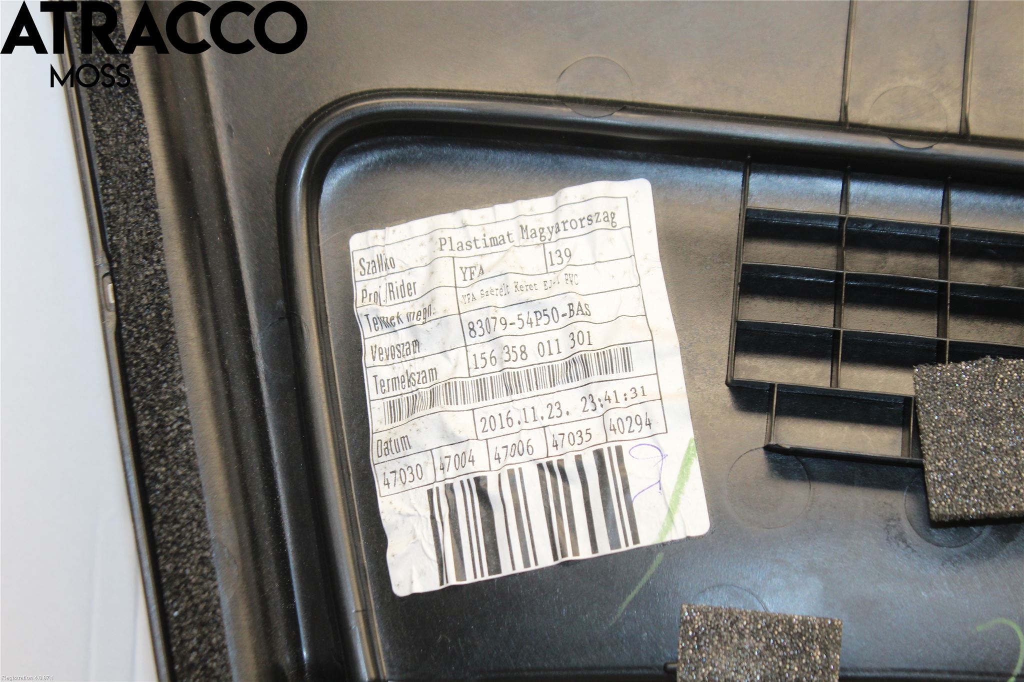 Toyota YARIS XP130 12-14 Dörrklädsel Hö