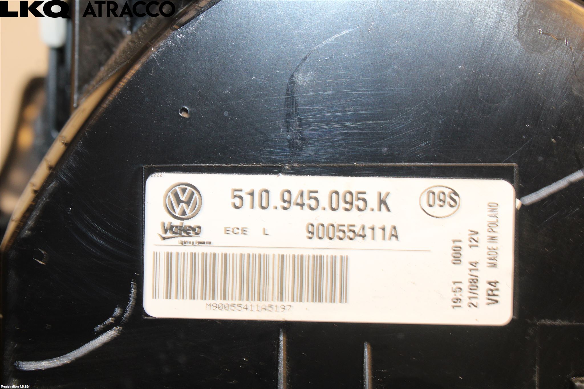 Volkswagen VW GOLF SPORTSVAN 15-20 Bakljus Vänster