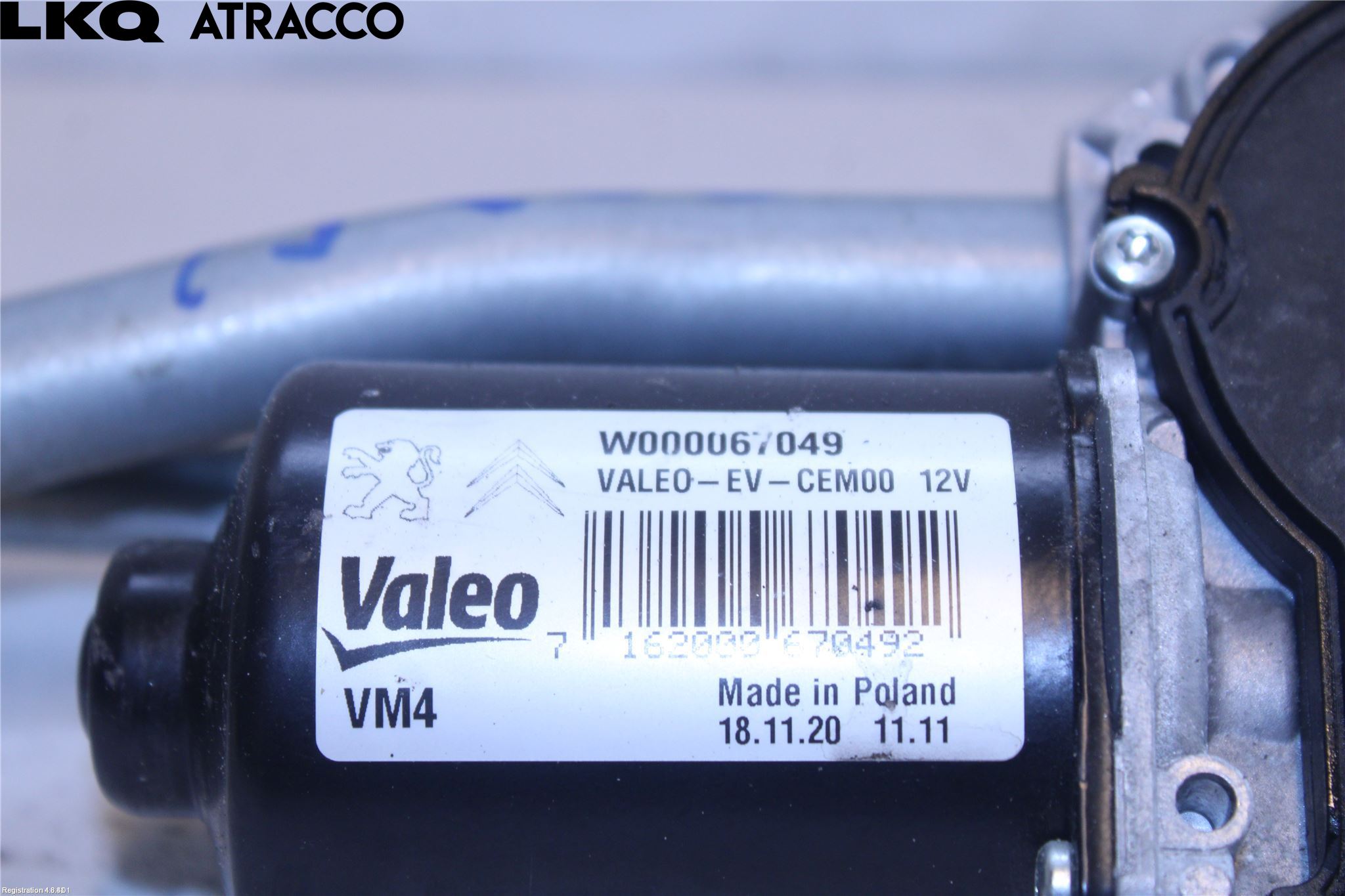 Toyota PROACE II 16- Torkarmotor Vindruta