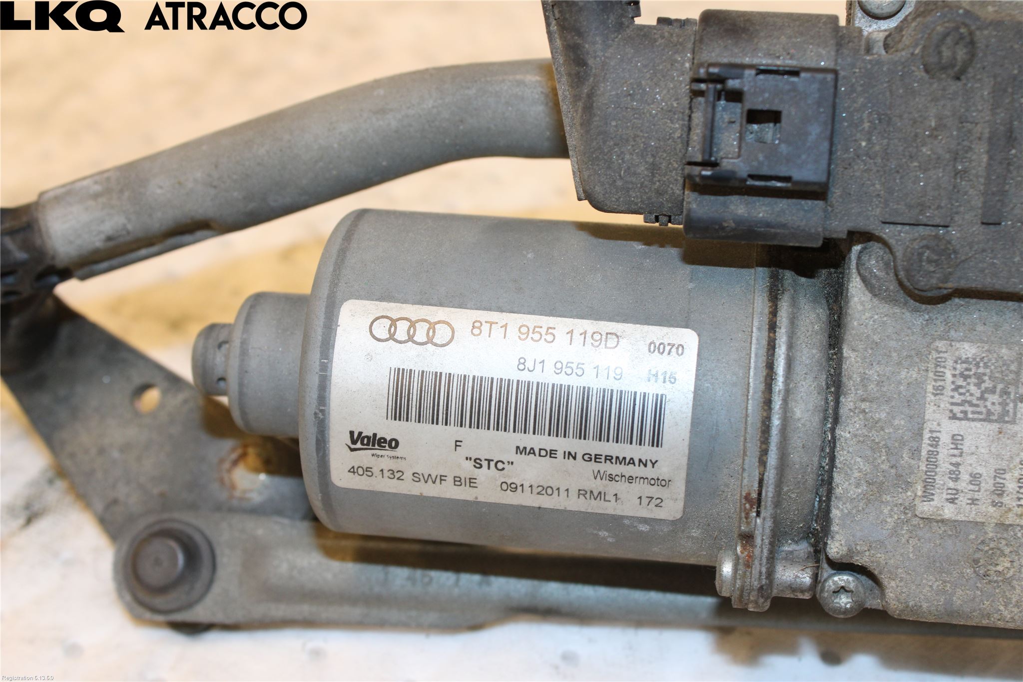 Audi A5 07-16 Torkarmotor Vindruta