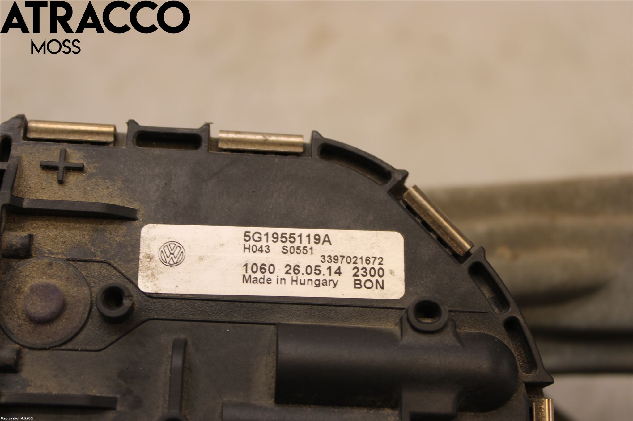 Volkswagen VW GOLF / E-GOLF VII 13-20 Torkarmotor Vindruta