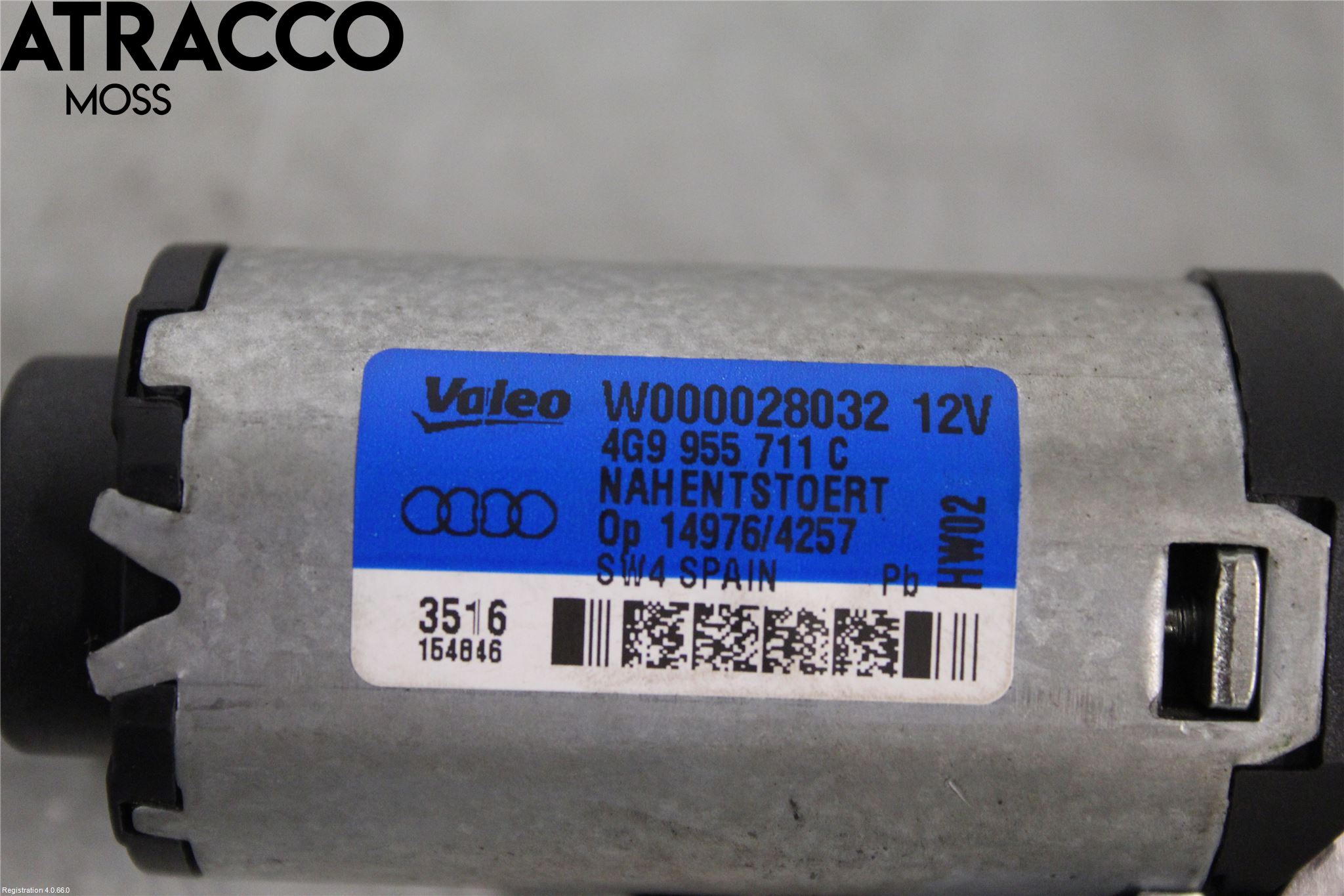 Audi A1/S1 11-18 Torkarmotor Baklucka