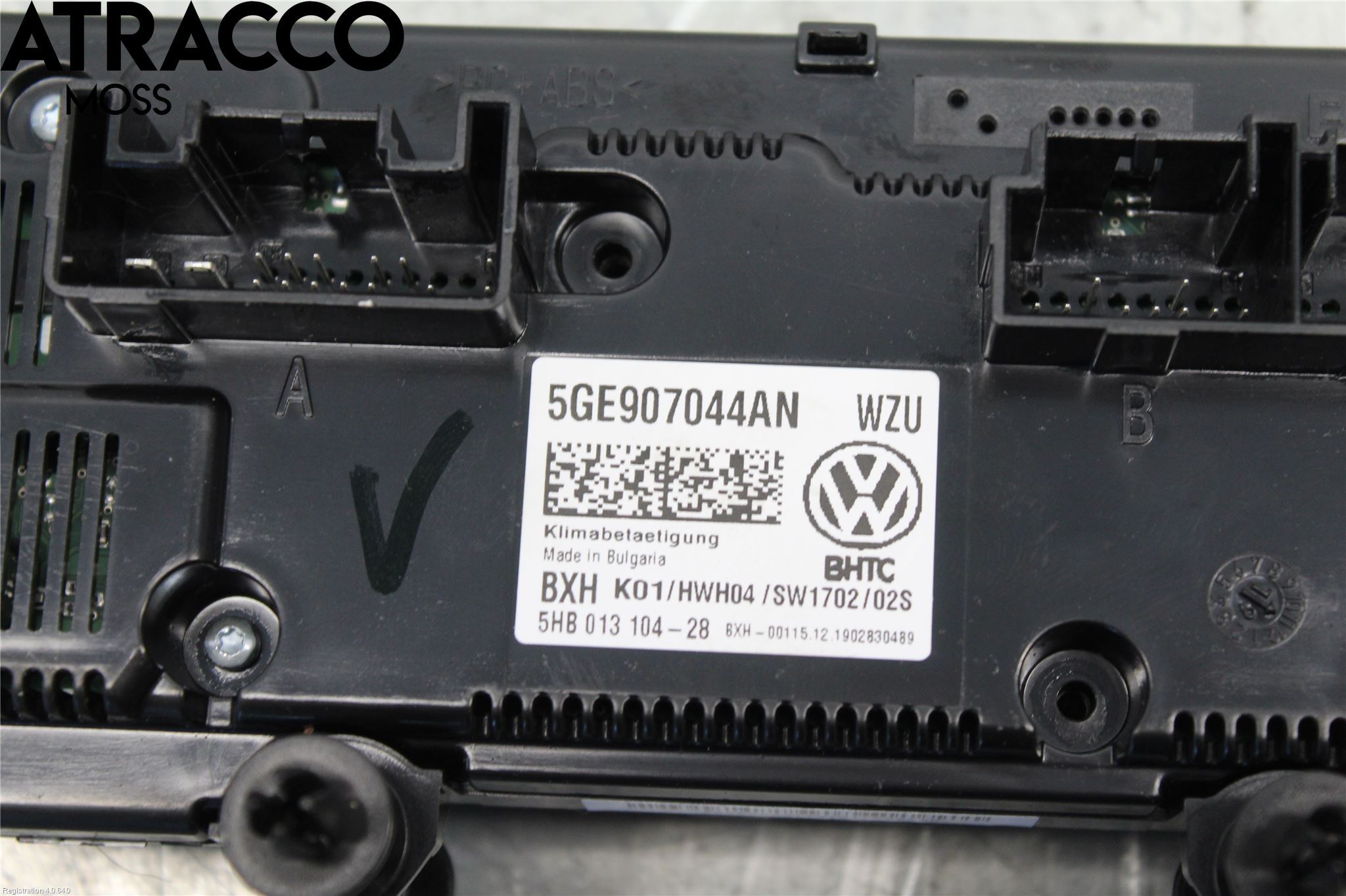 Volkswagen VW GOLF / E-GOLF VII 13-20 Ac Styrenhet Ac Manöveren